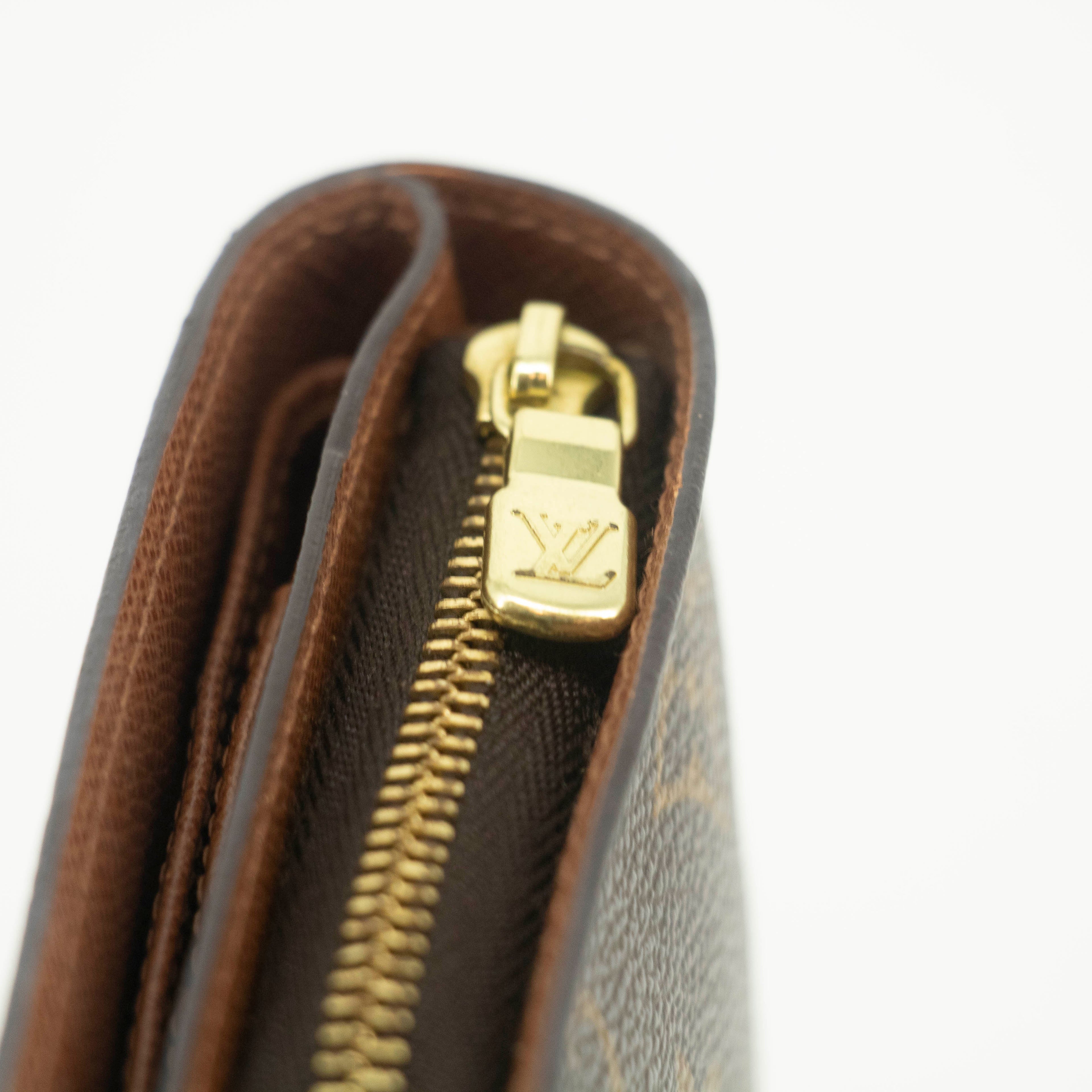 Louis Vuitton Monogram Canvas Brown Compact Wallet #3699
