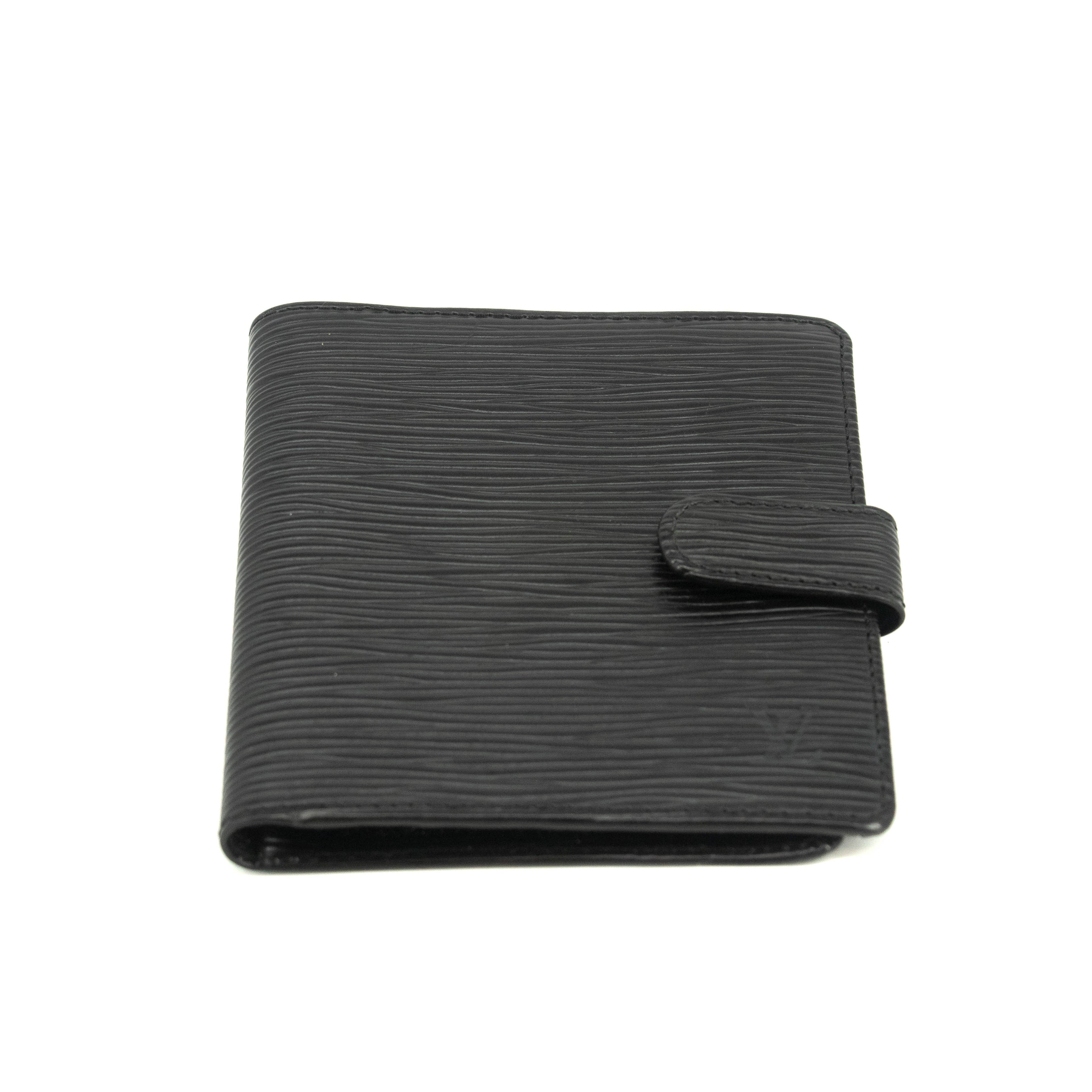 Louis Vuitton Black Epi Leather Bifold Wallet #3712
