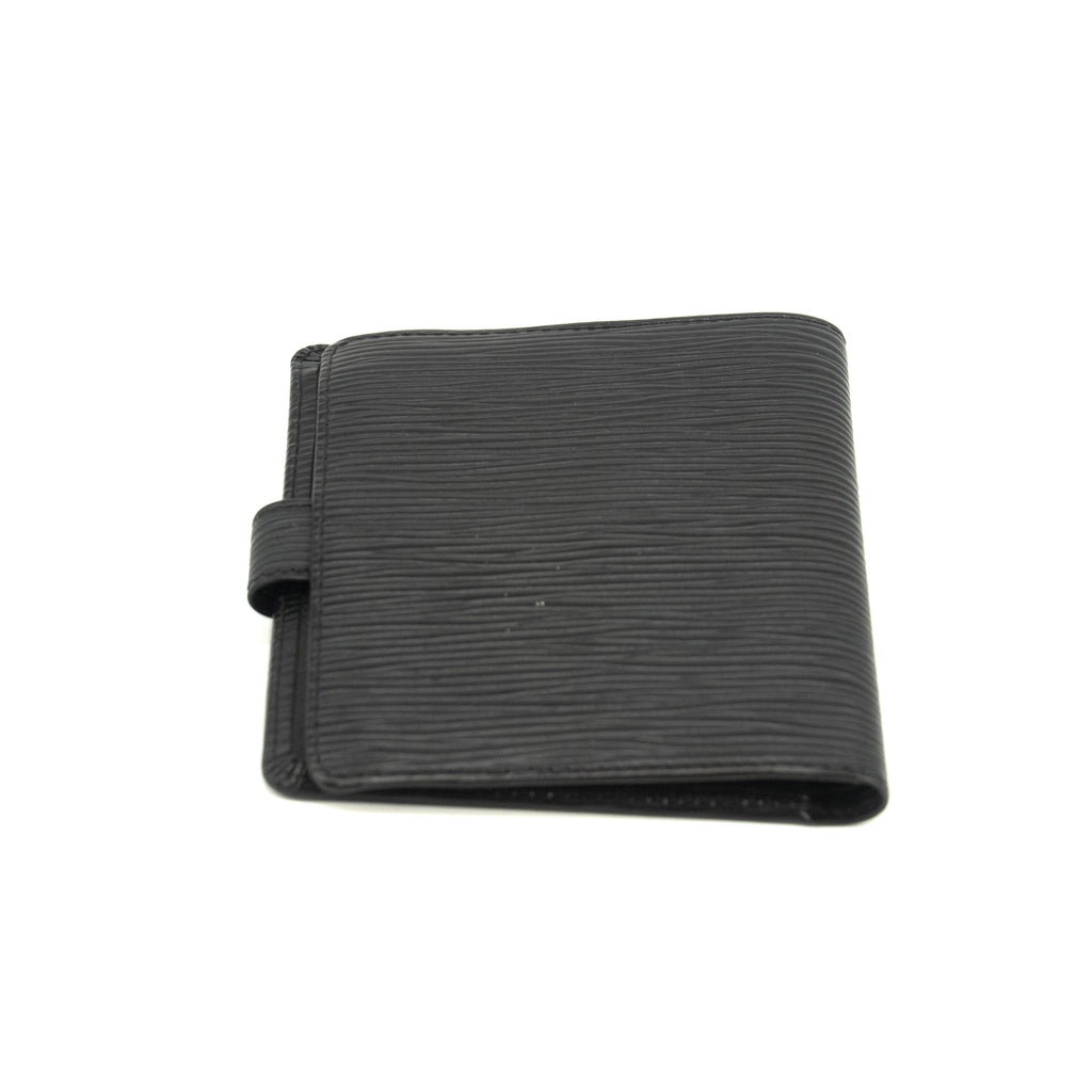 Louis Vuitton Black Epi Leather Bifold Wallet #3712