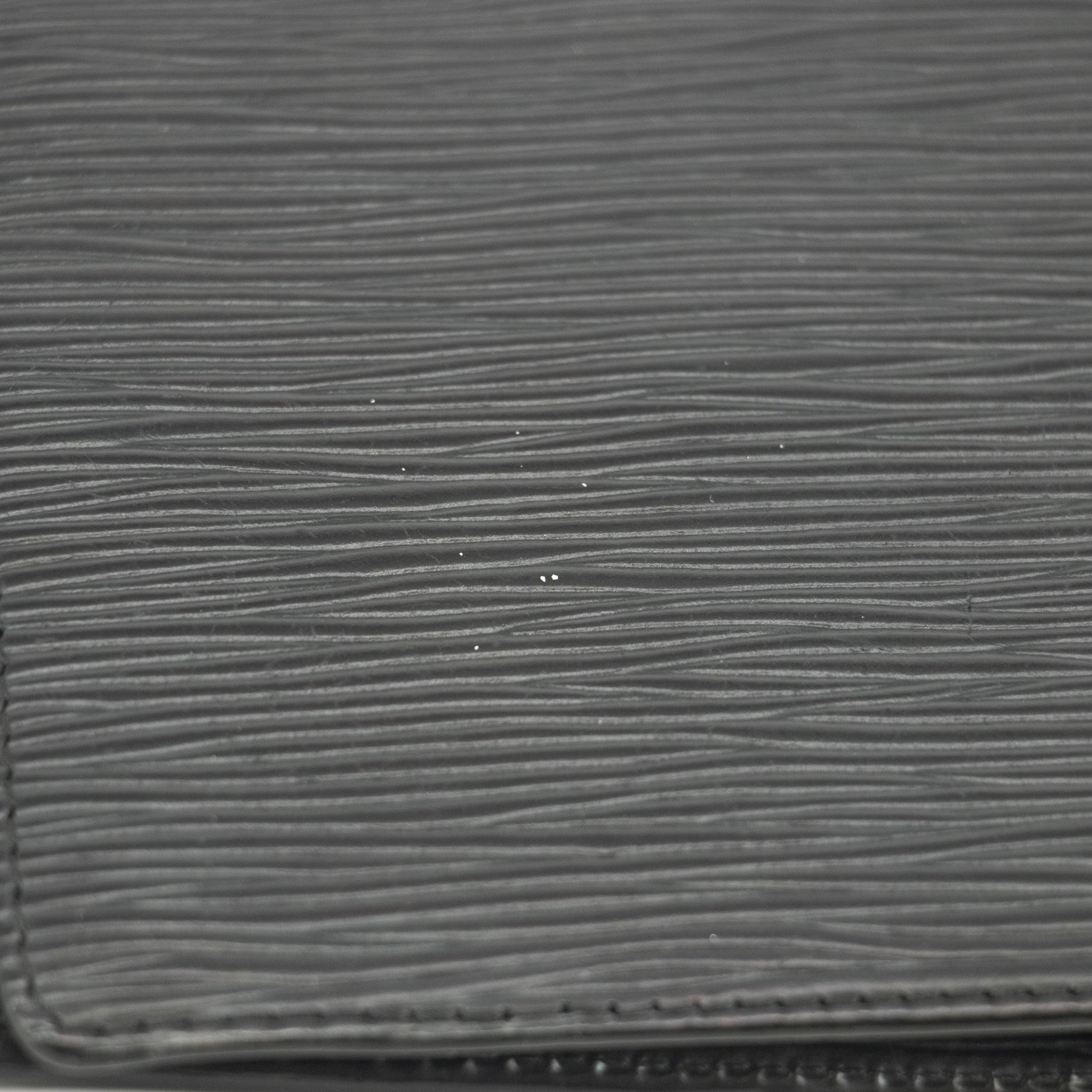 Louis Vuitton Black Epi Leather Bifold Wallet #3712
