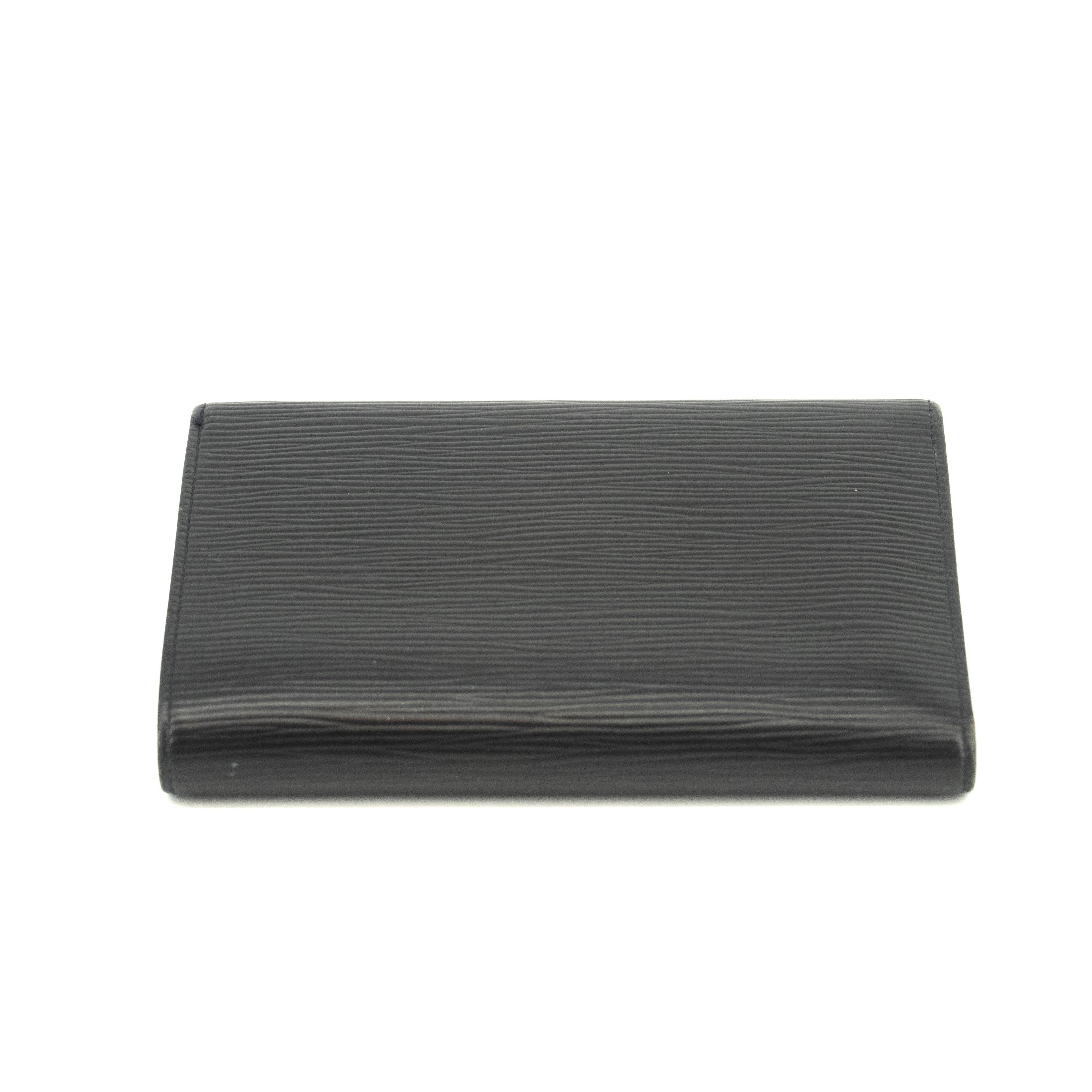 Louis Vuitton Black Epi Leather Ludlow Trifold Wallet #3716