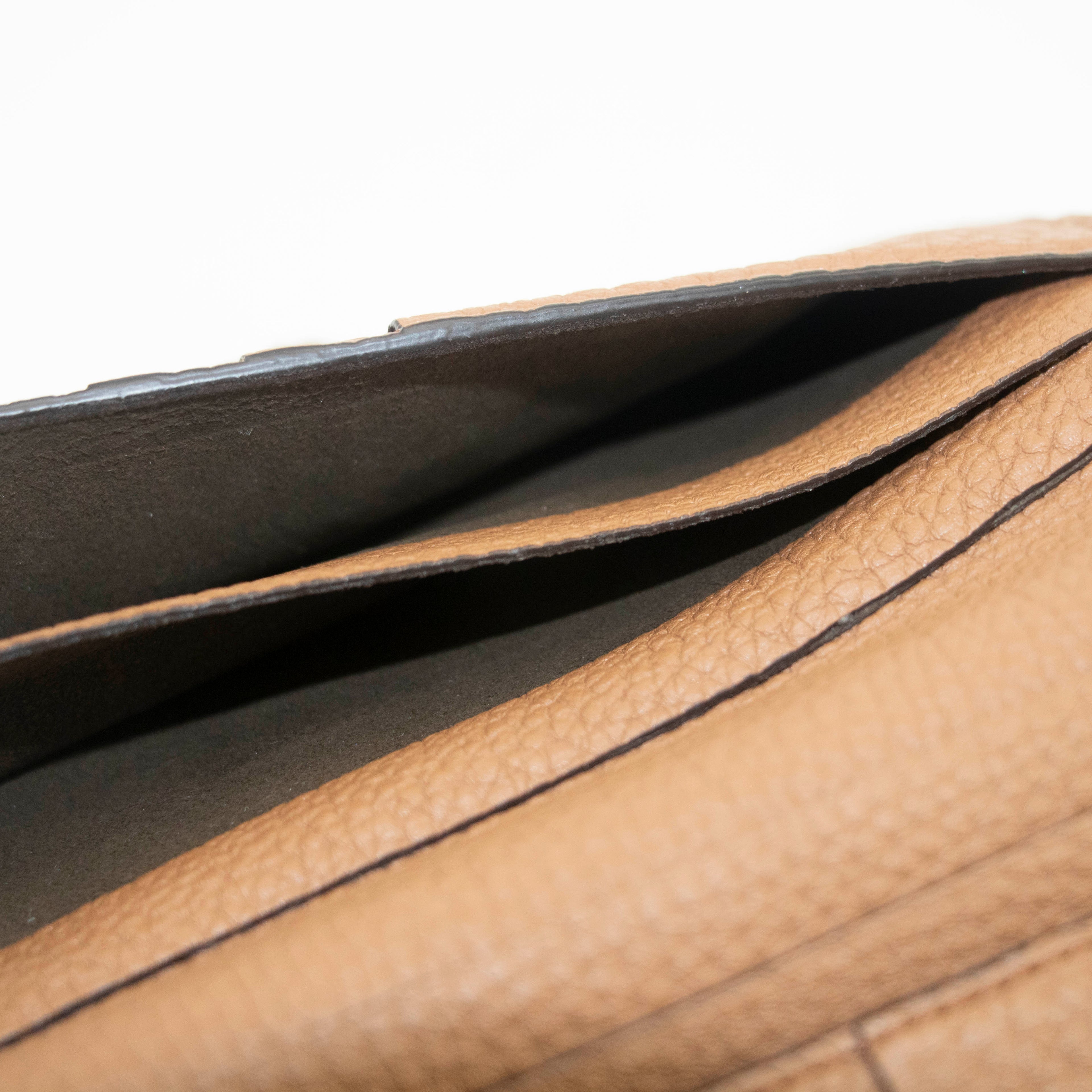 Fendi Brown FF Zucca Leather Long Wallet #3717