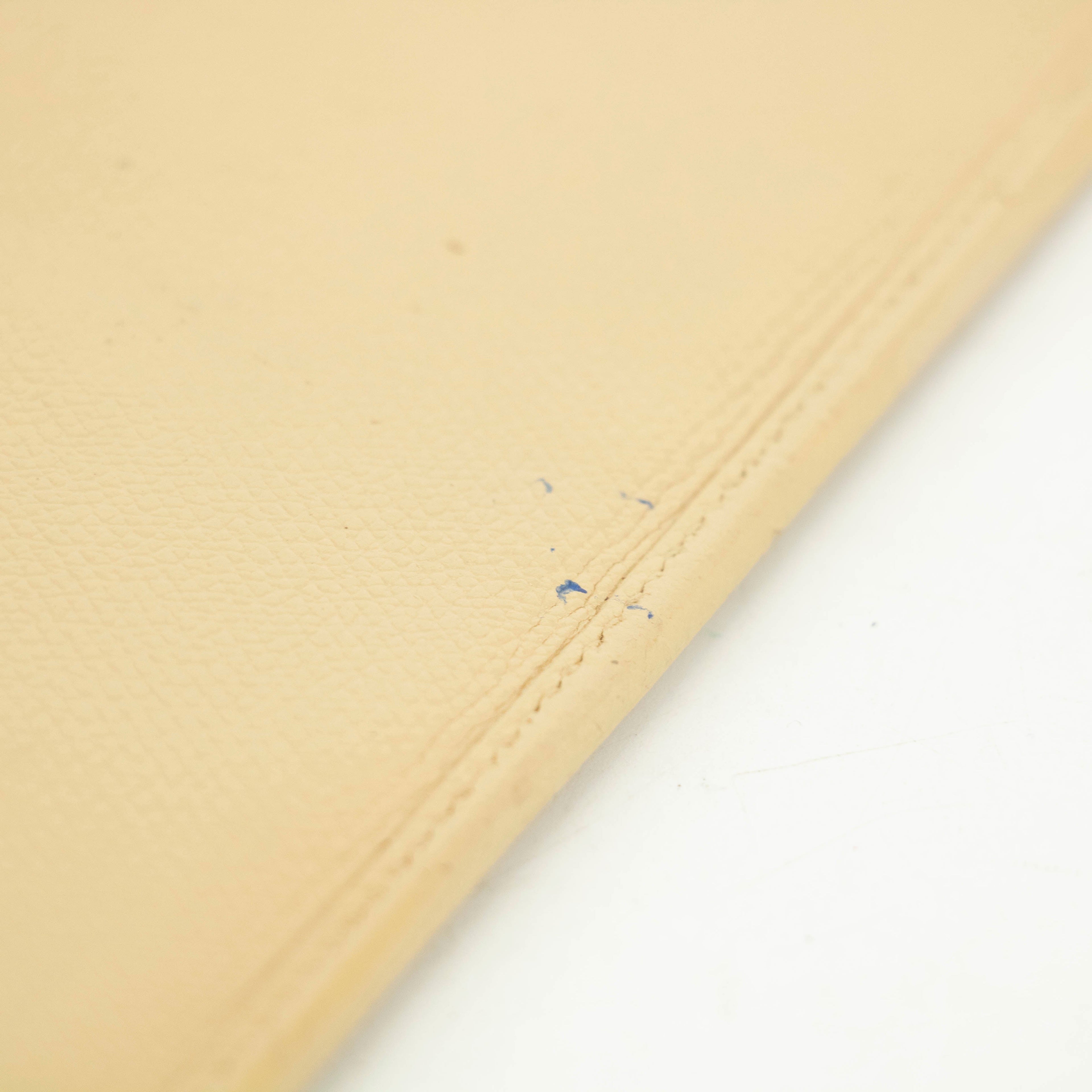Chanel Beige Leather Long Bifold Wallet #3719