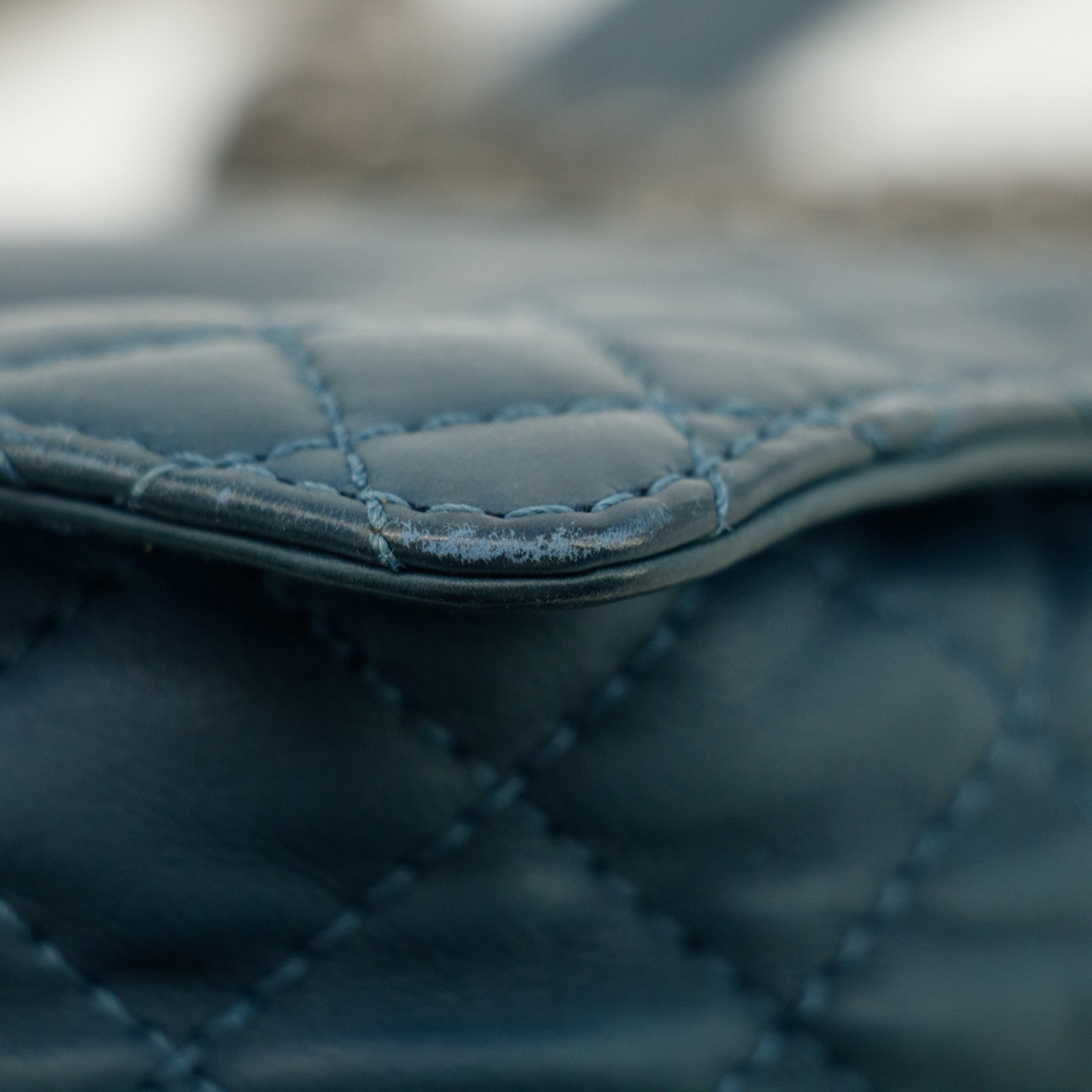 Chanel Boy Navy Lambskin Matelasse Reverso Shoulder Bag #3766