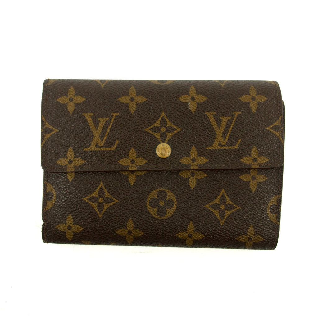 Louis Vuitton Monogram Canvas Porte Tresor Trifold Wallet #3809