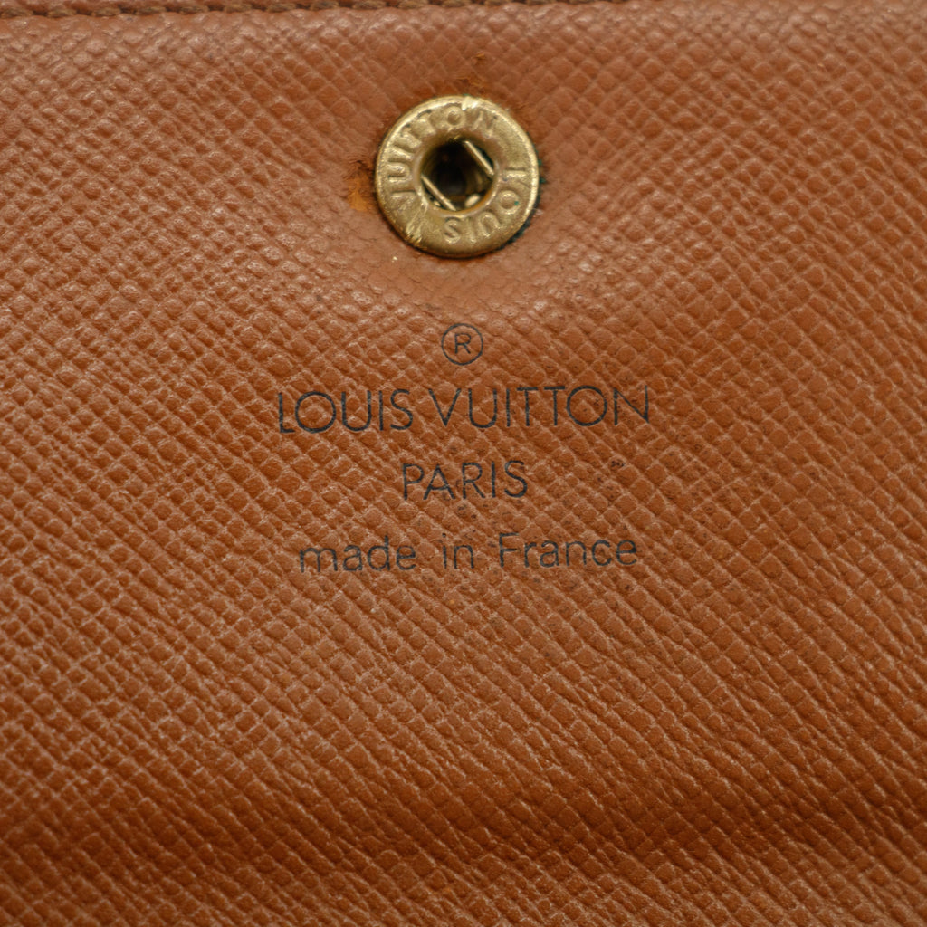 Louis Vuitton Monogram Canvas Porte Tresor Trifold Wallet #3809