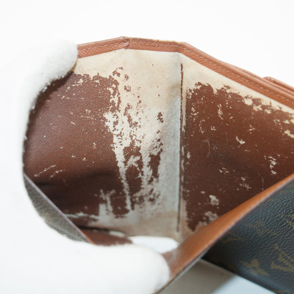 Louis Vuitton Monogram Canvas Porte Tresor Trifold Wallet #3809