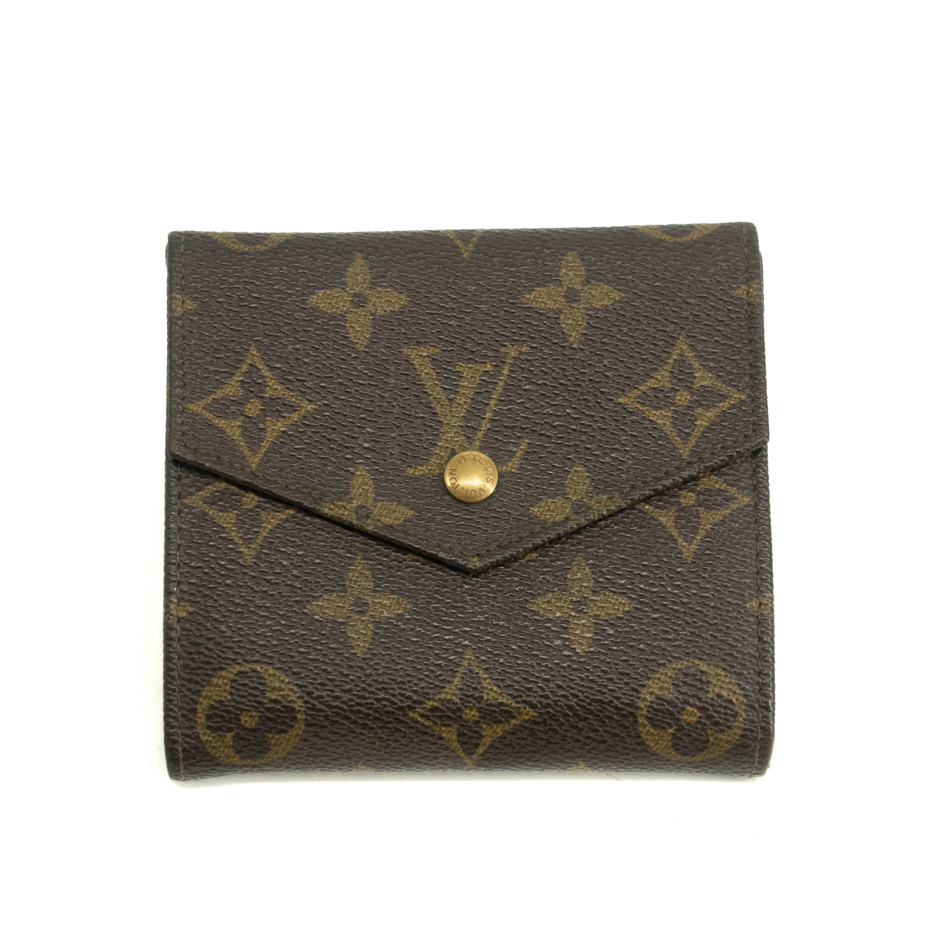 Louis Vuitton Monogram Canvas Elise Compact Wallet #3861