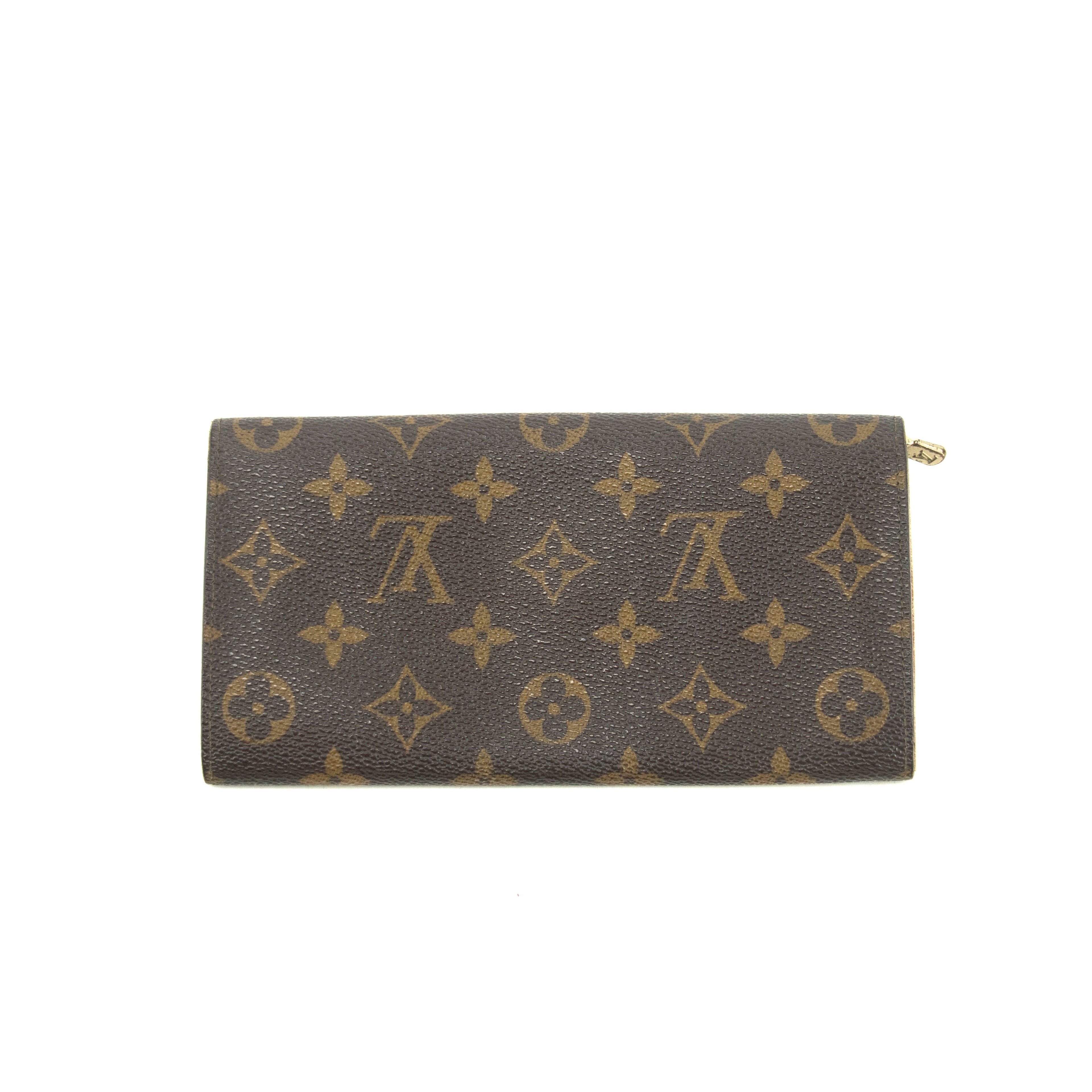 Louis Vuitton Monogram Canvas Sarah Long Wallet #3866