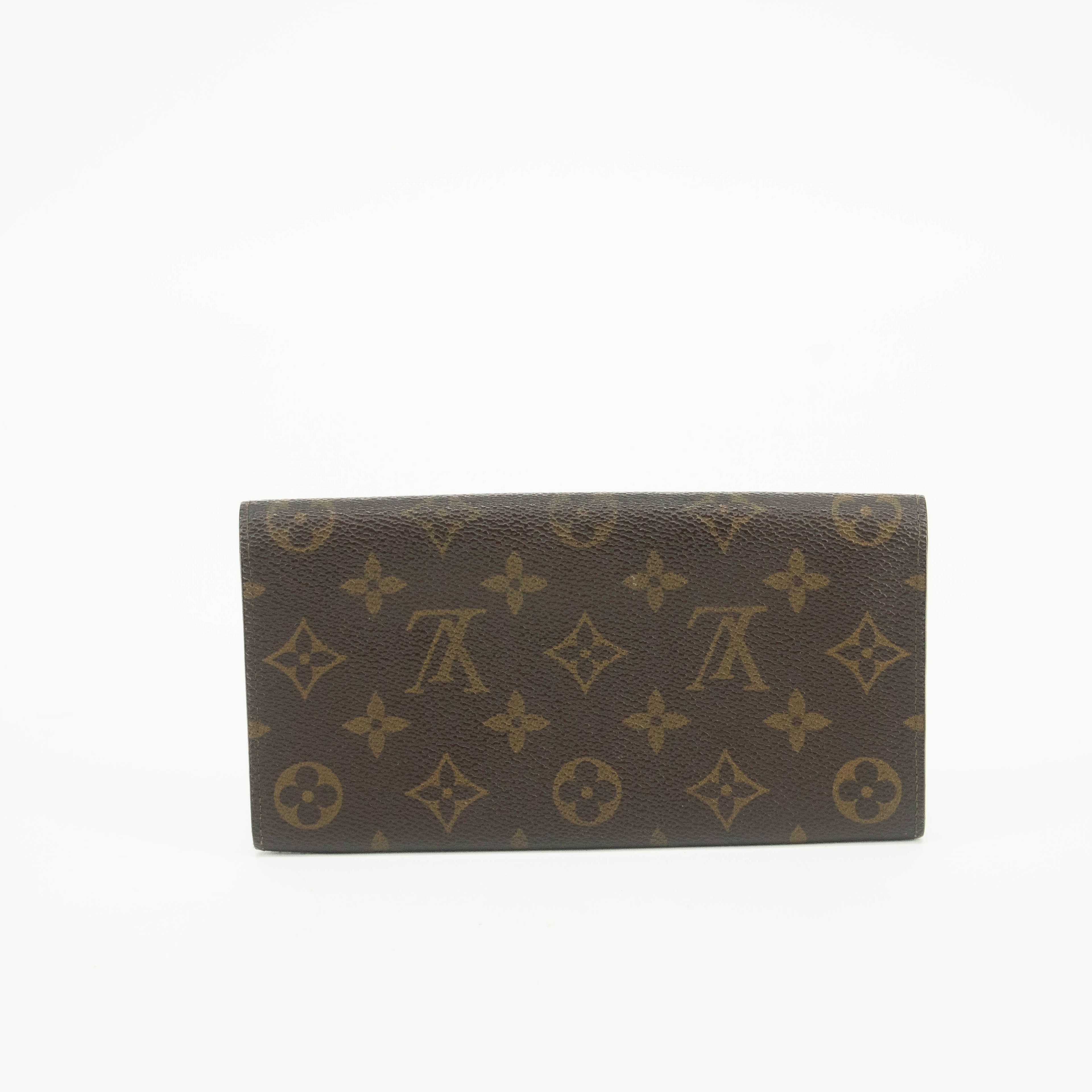 Louis Vuitton Monogram Canvas Sarah Long Wallet #3905