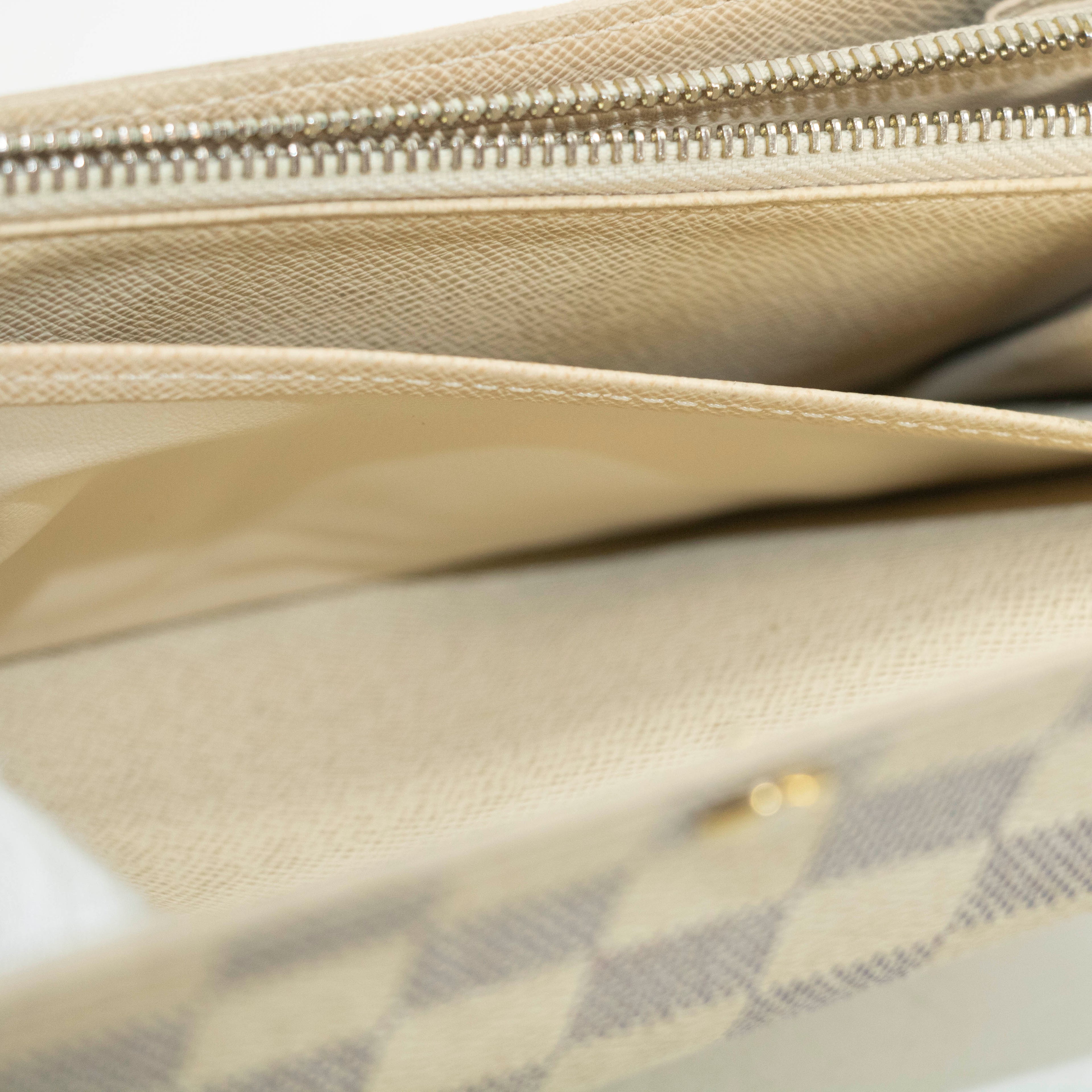 Louis Vuitton Damier Azur White Sarah Long Wallet #3910