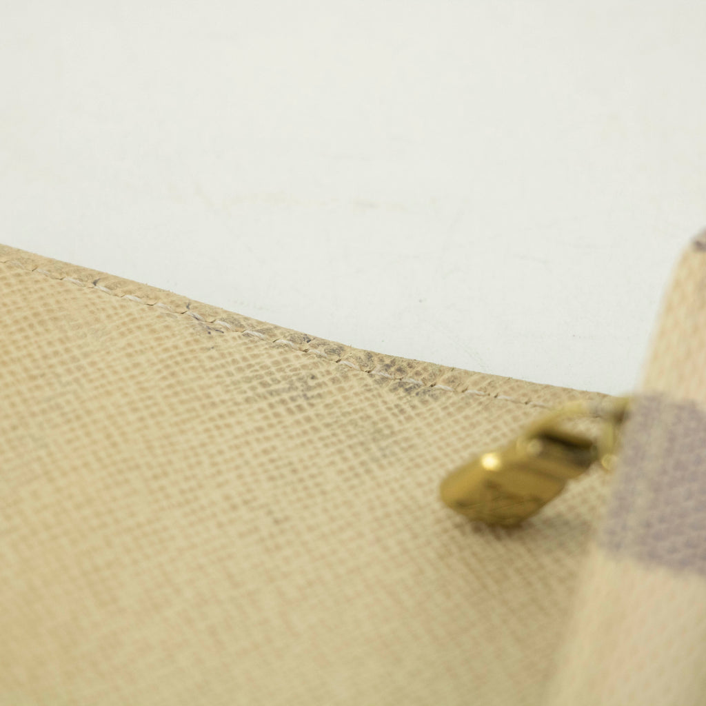 Louis Vuitton Damier Azur White Sarah Long Wallet #3910