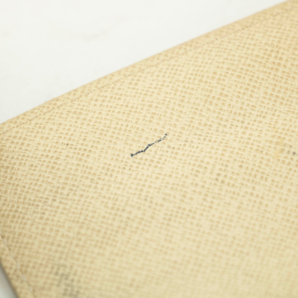 Louis Vuitton Damier Azur White Sarah Long Wallet #3910