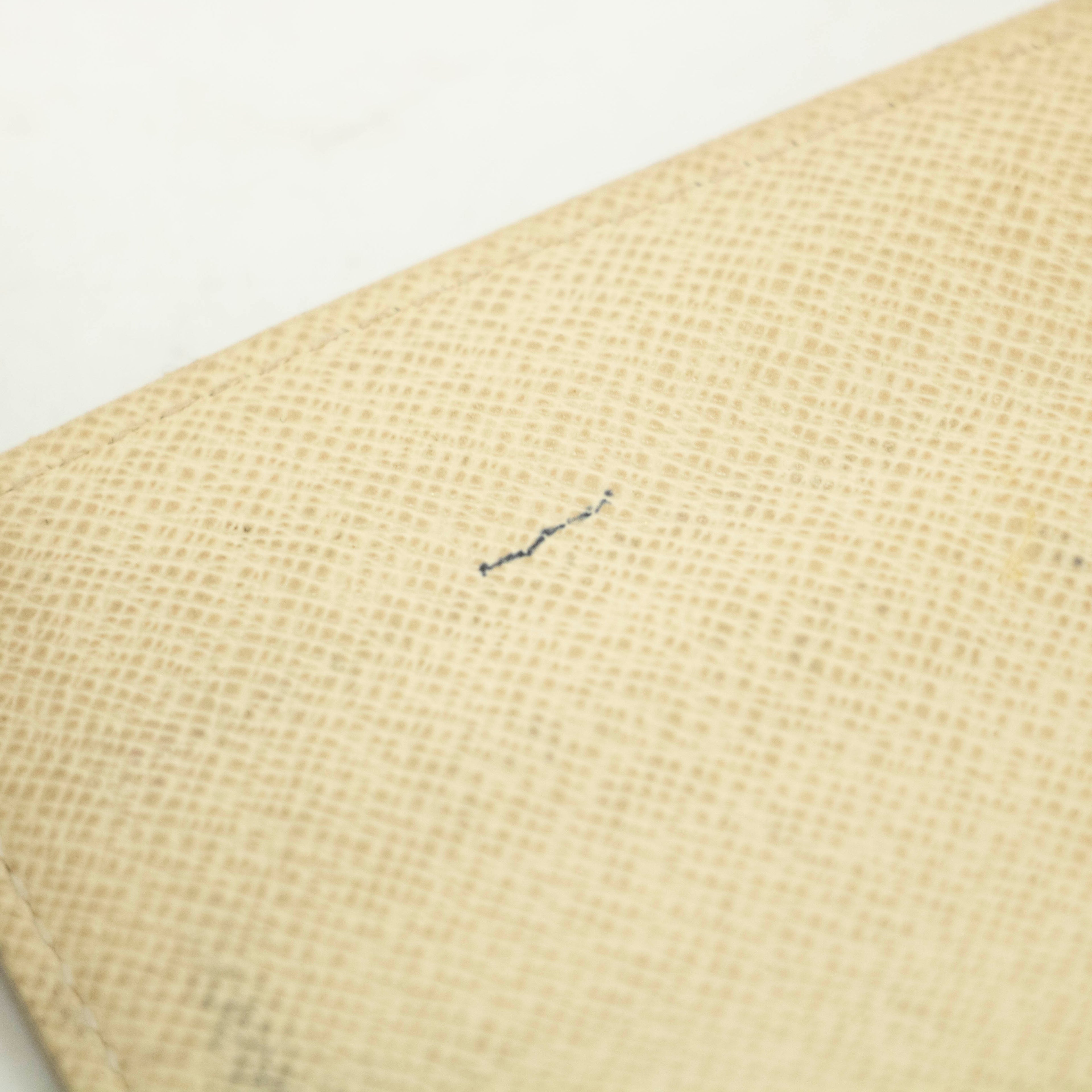 Louis Vuitton Damier Azur White Sarah Long Wallet #3910