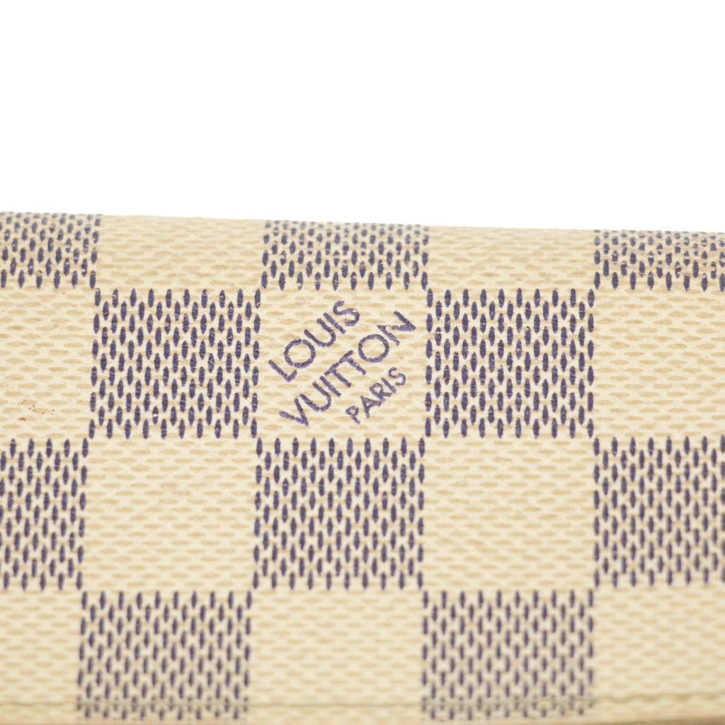 Louis Vuitton Damier Azur White Sarah Long Wallet #3910