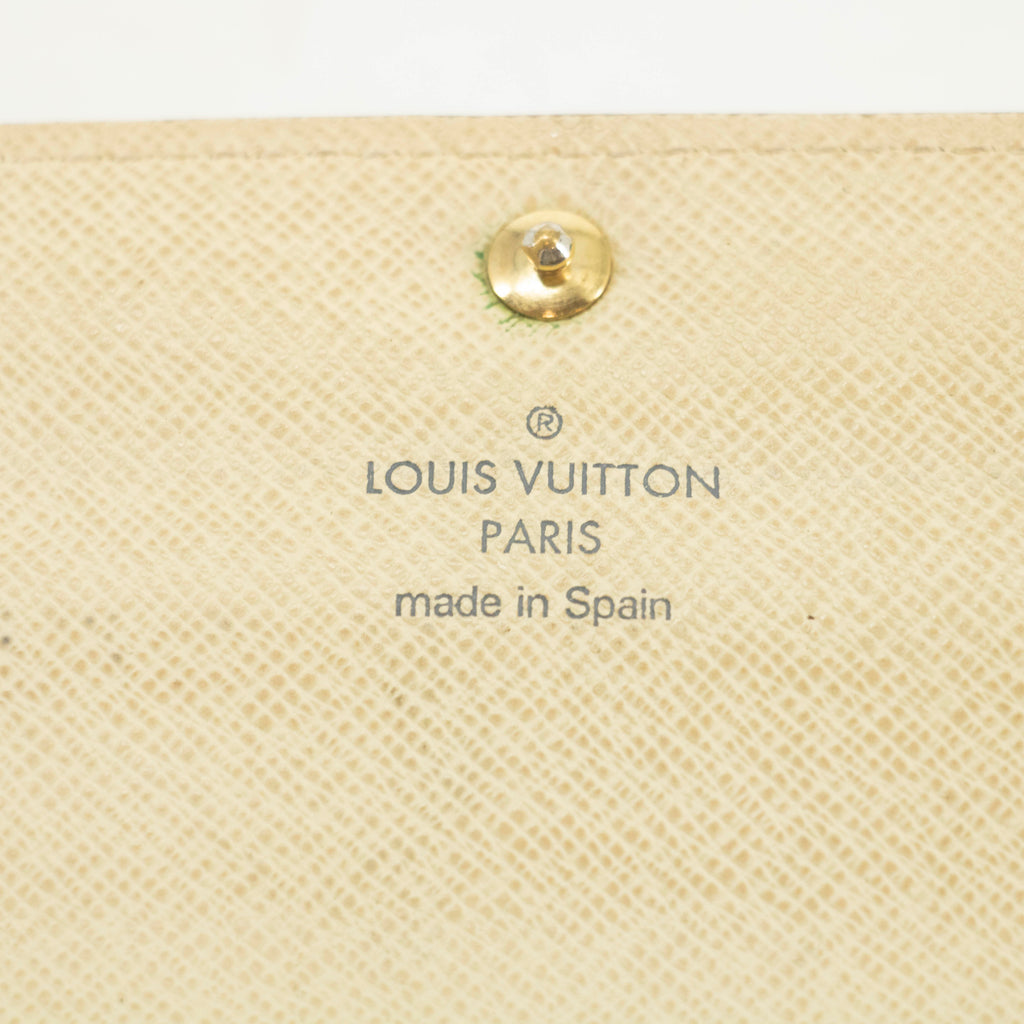 Louis Vuitton Damier Azur White Sarah Long Wallet #3910