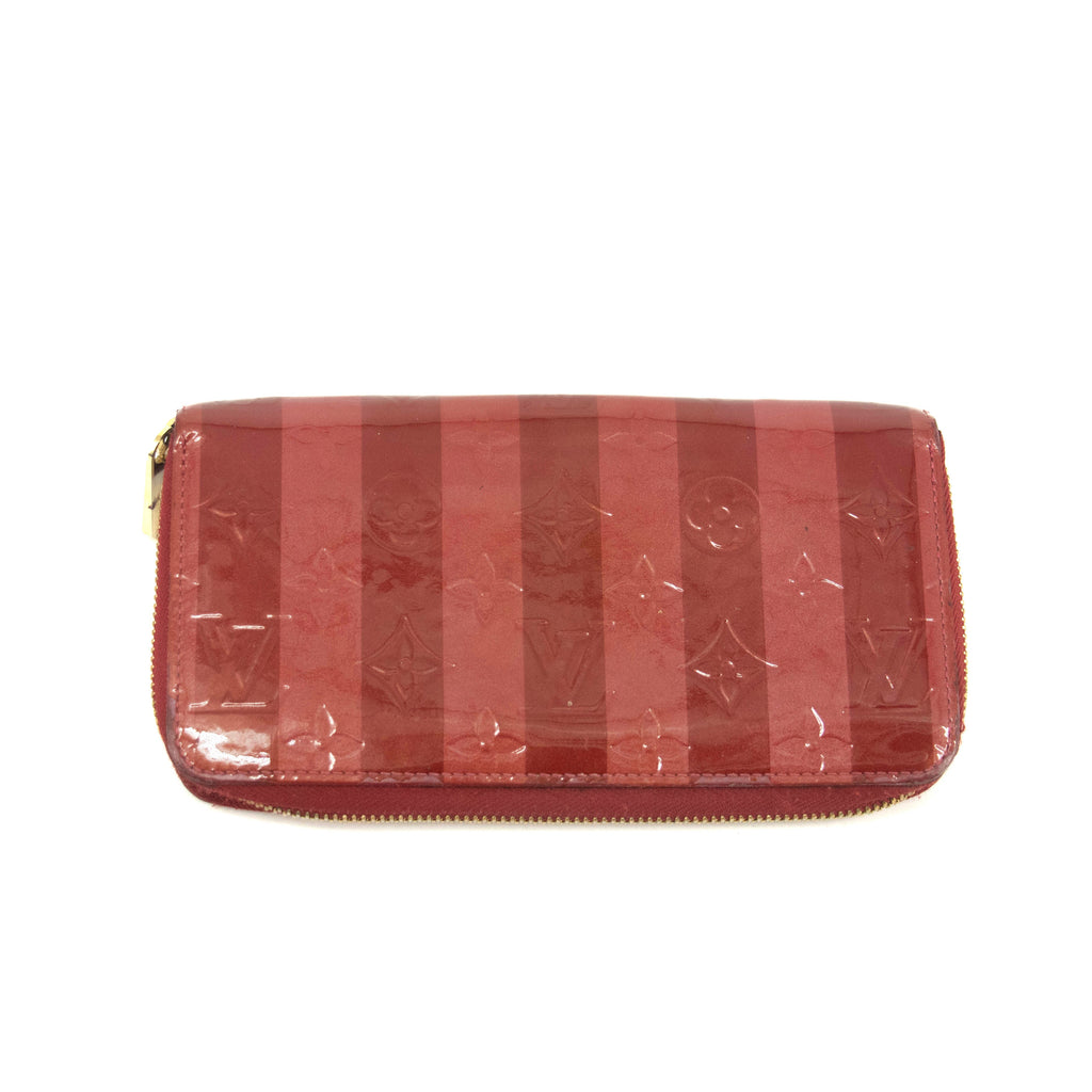 Louis Vuitton Rayures Vernis Zippy Long Wallet #3927