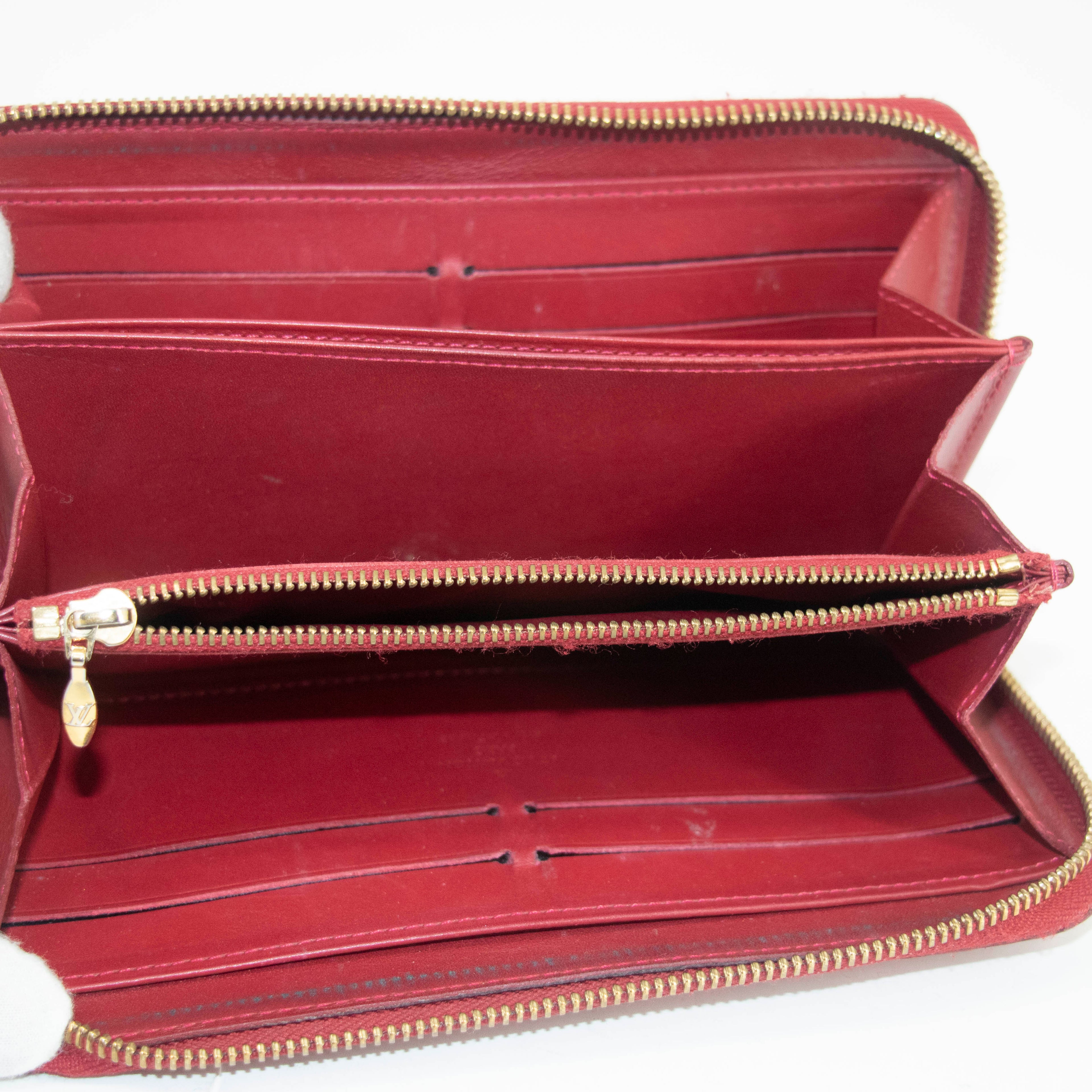 Louis Vuitton Rayures Vernis Zippy Long Wallet #3927