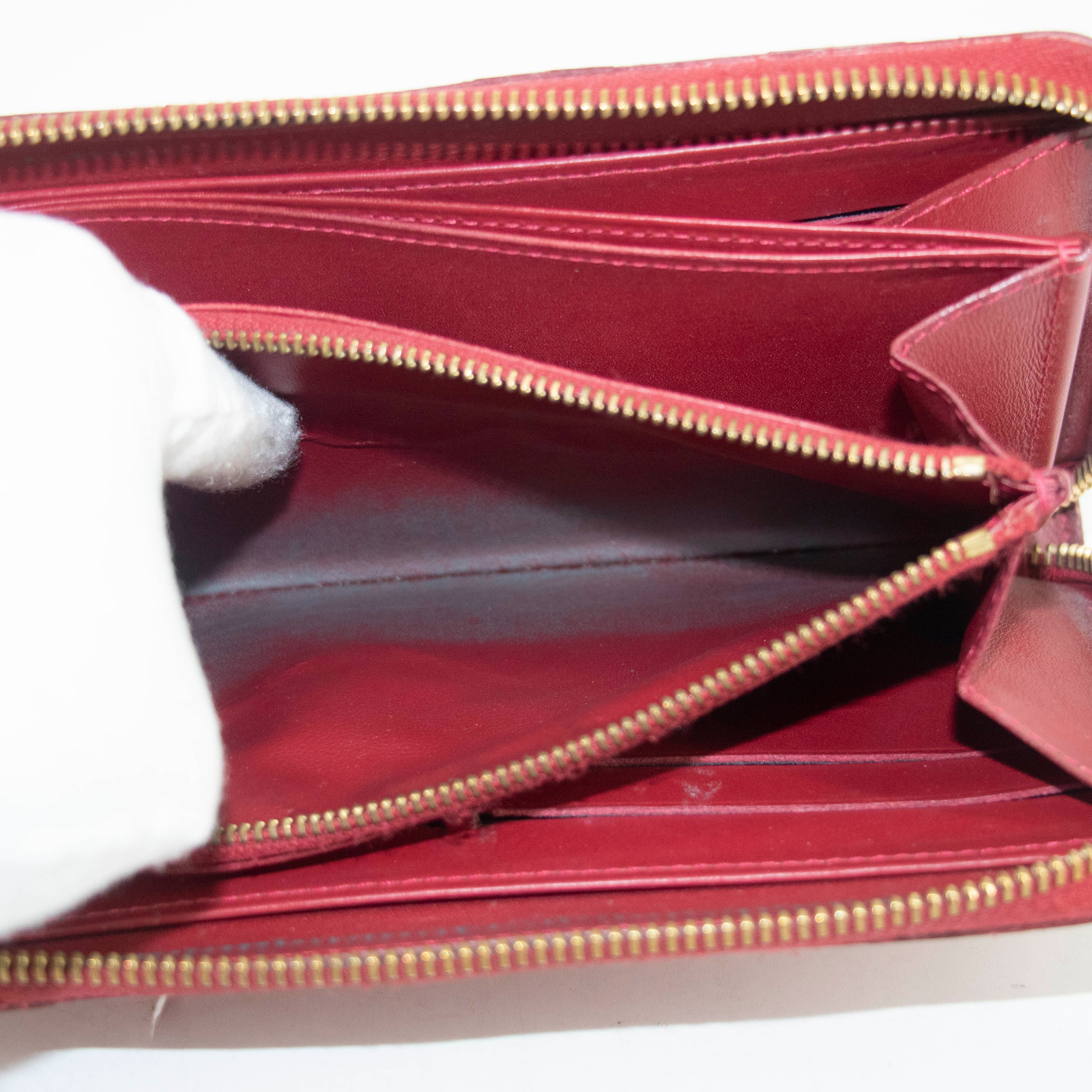 Louis Vuitton Rayures Vernis Zippy Long Wallet #3927