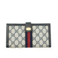 Gucci Canvas Coded Blue Ophidia Long Wallet #3947