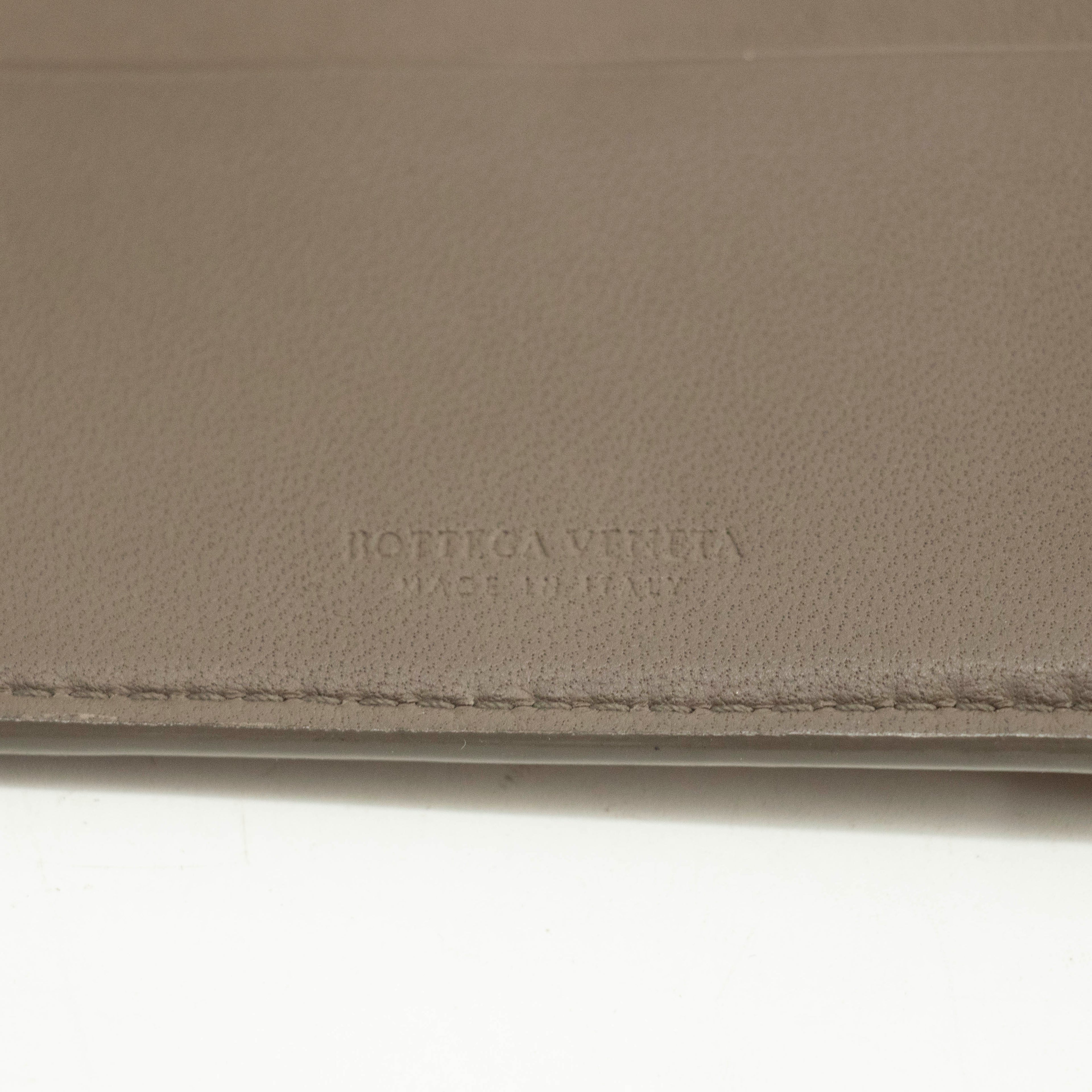 Bottega Veneta Grey Quilted Multicolor Bifold Wallet #3998