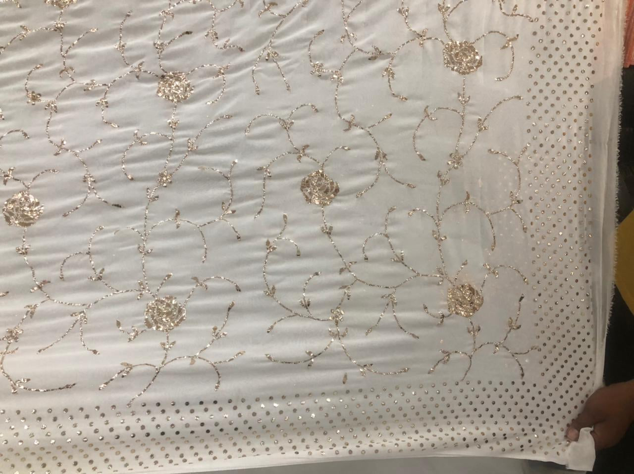 Beautiful Designer Custom Organza Saree