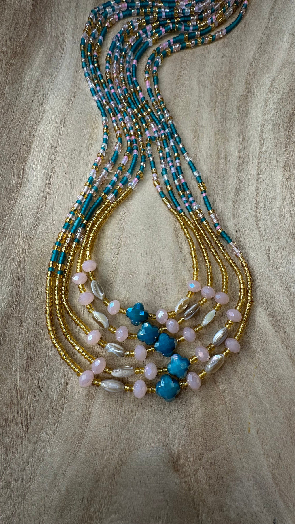 XOXO Waistbead & Anklet(Pink)