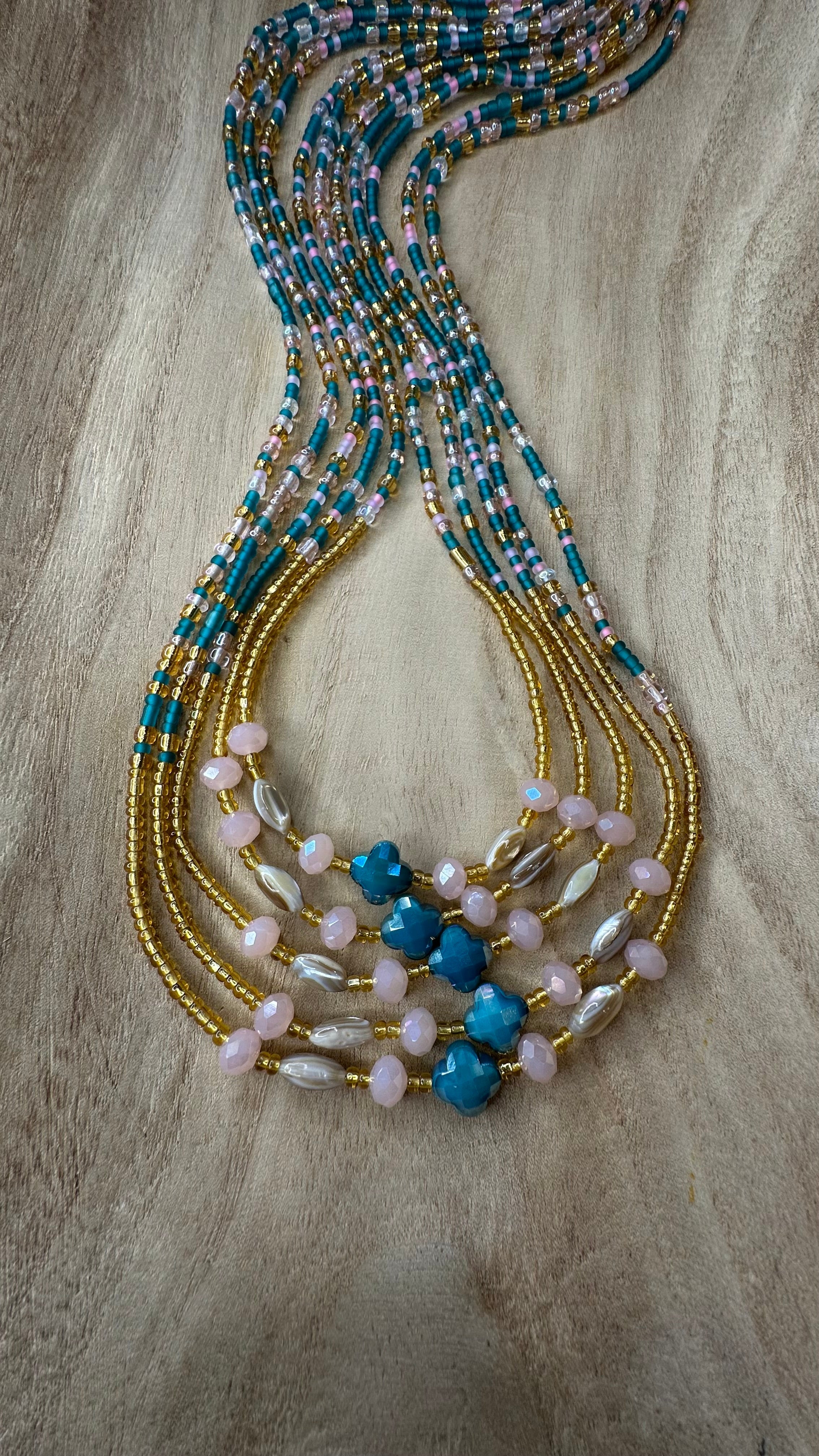 XOXO Waistbead & Anklet(Pink)