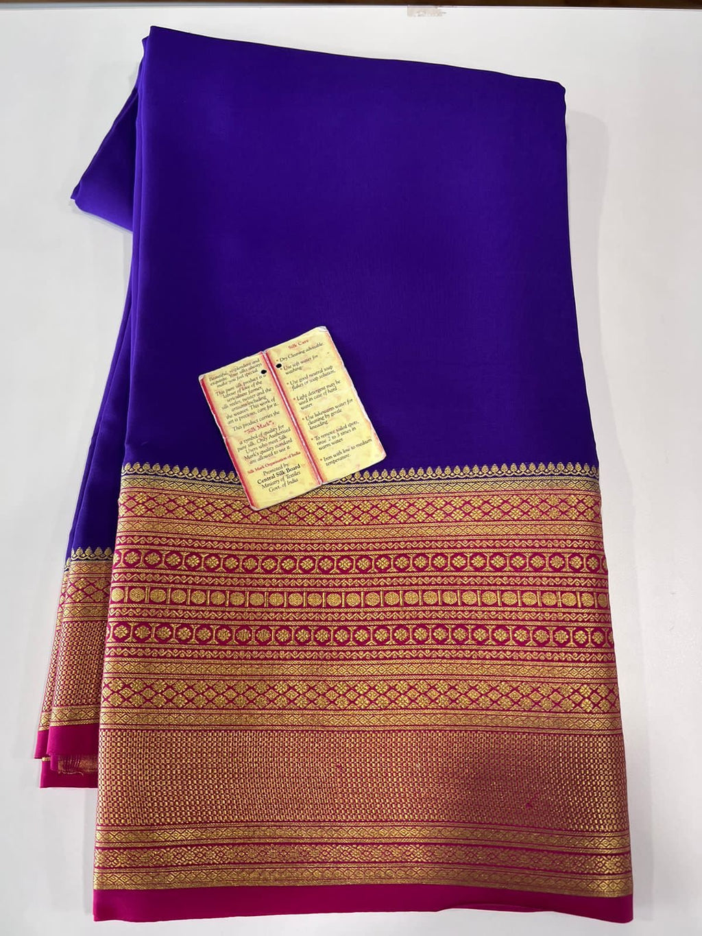 120gm Thickness Pure Mysoore Silk Saree