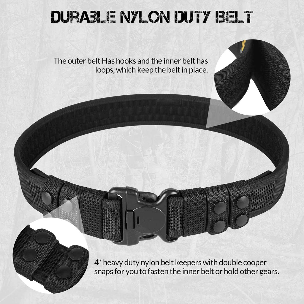Duty Belt 2'' Police Belts with Hook Lining