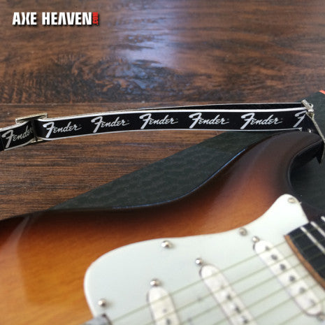 FENDER™ Logo Mini Model Guitar Strap - Classic Black
