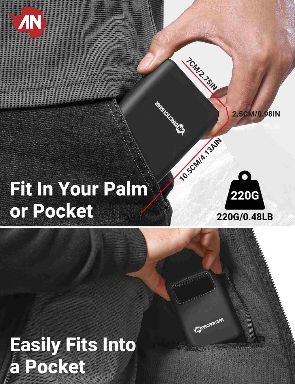 ANTARCTICA GEAR 16000mAh Portable Battery