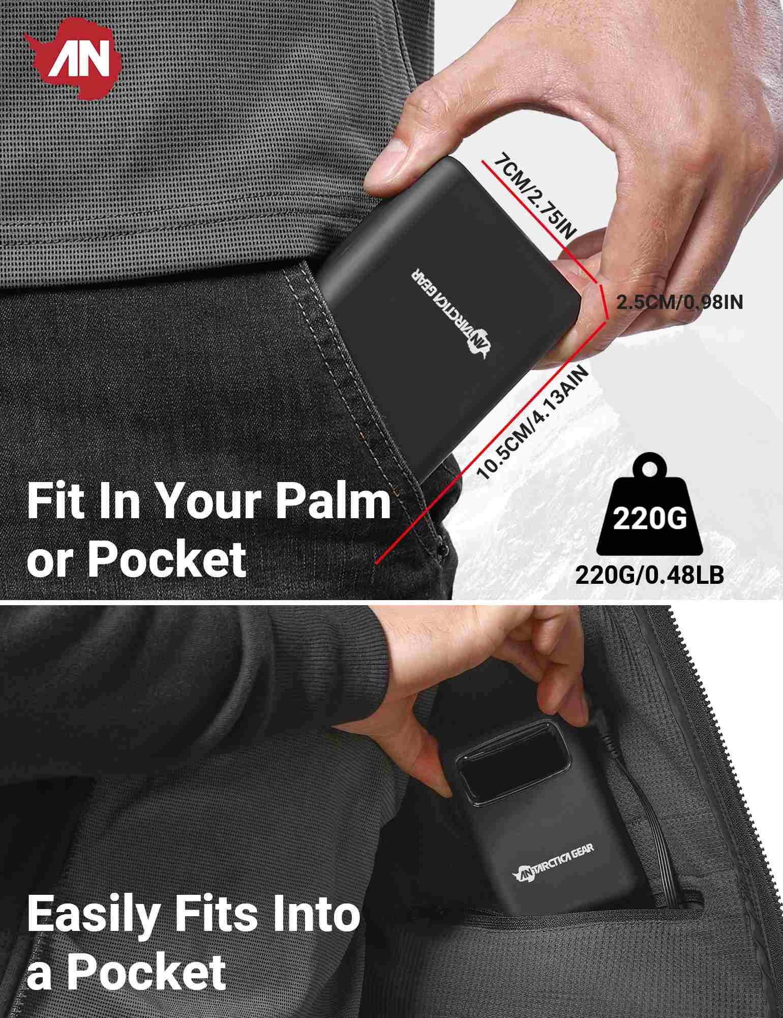 ANTARCTICA GEAR 16000mAh Portable Battery