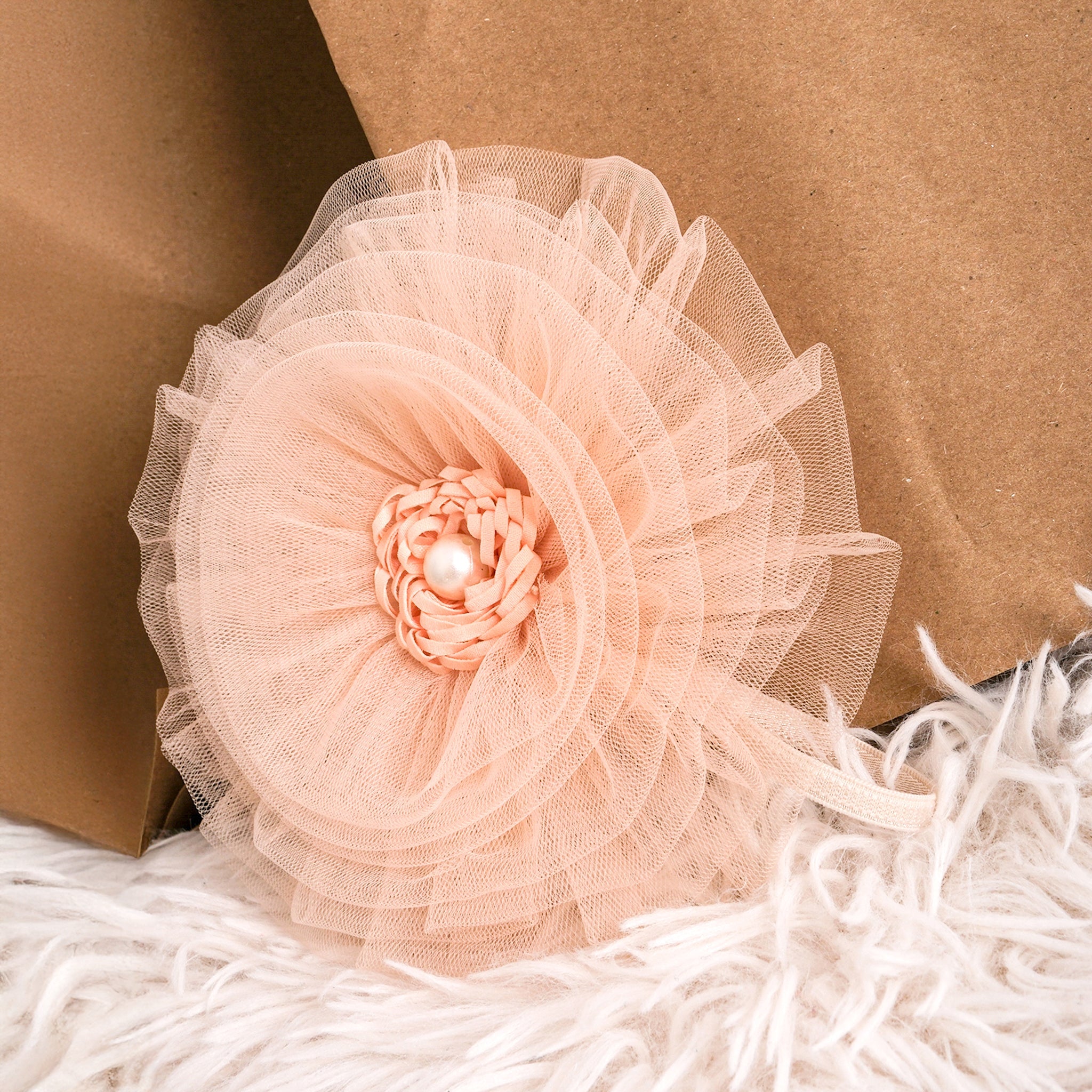 Pearl Rose Salmon Romper