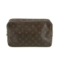 Louis Vuitton Monogram Canvas Trousse Toilette 28 Brown Pouch #4628