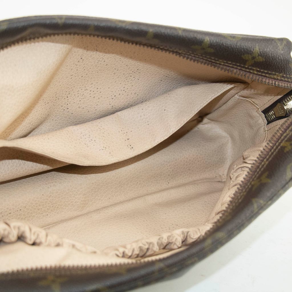 Louis Vuitton Monogram Canvas Trousse Toilette 28 Brown Pouch #4629
