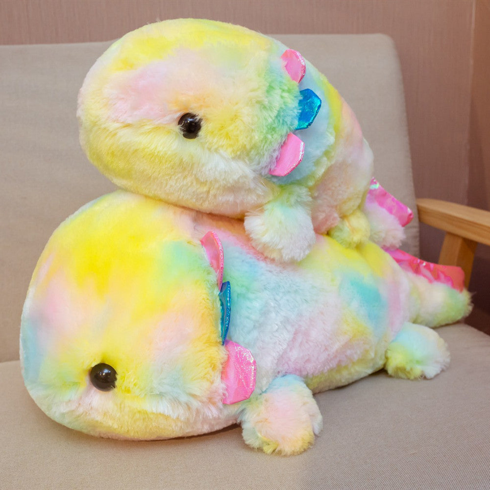 Cute Rainbow Plush Salamander