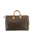 Louis Vuitton Monogram Canvas Brown Speedy 40 Tote Bag #4660