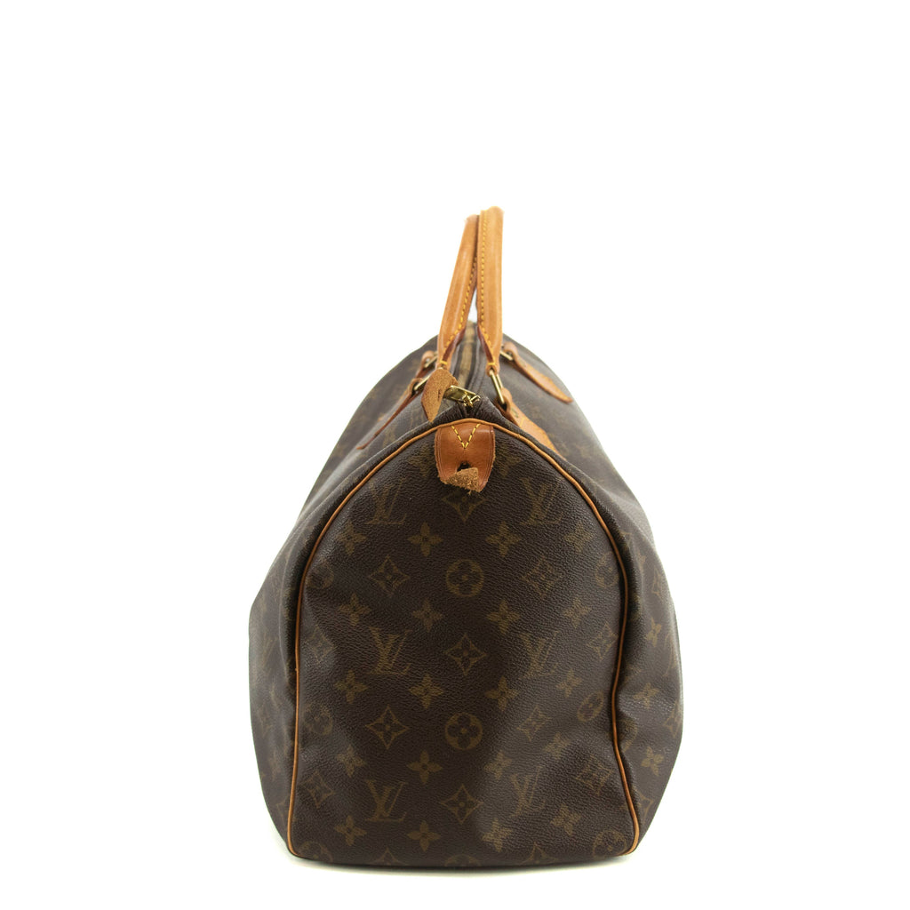 Louis Vuitton Monogram Canvas Brown Speedy 40 Tote Bag #4660