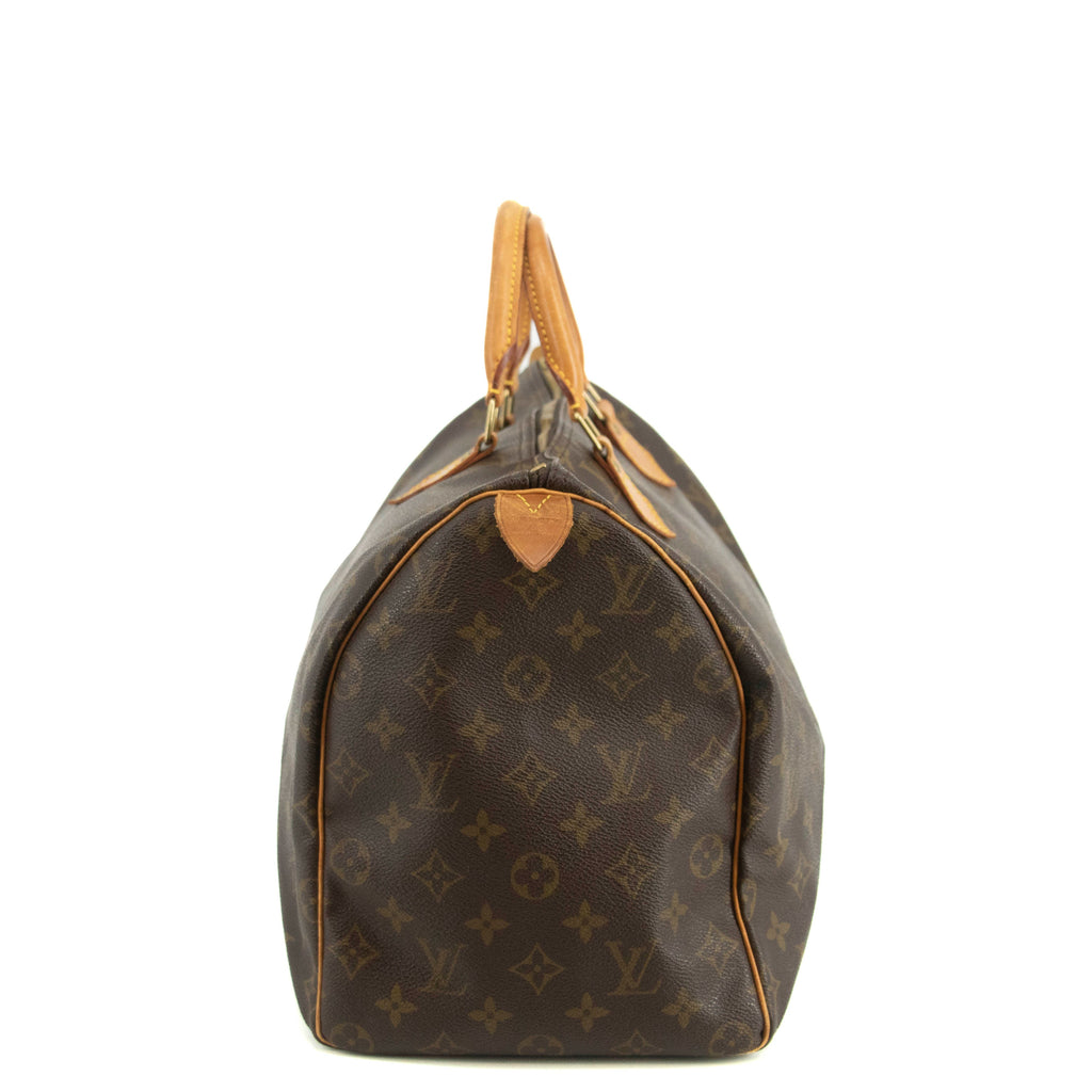 Louis Vuitton Monogram Canvas Brown Speedy 40 Tote Bag #4660