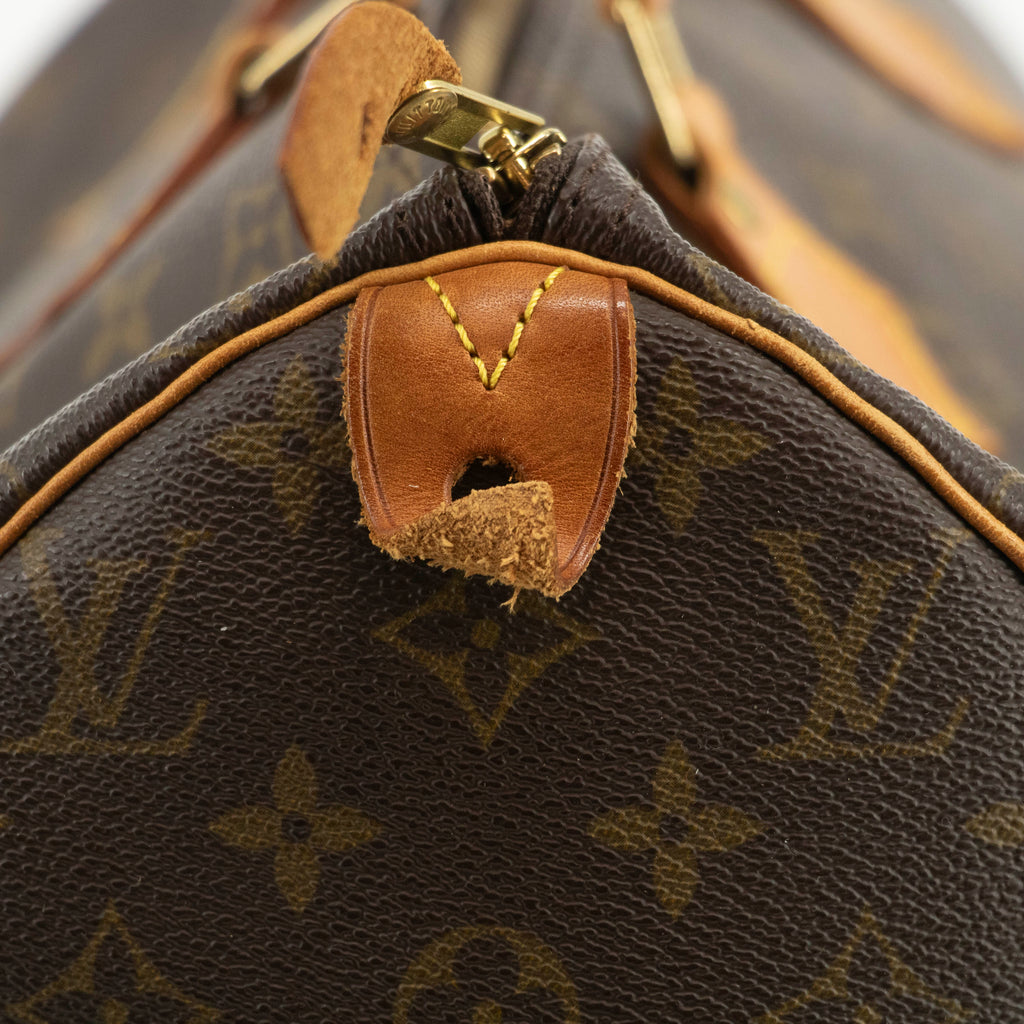 Louis Vuitton Monogram Canvas Brown Speedy 40 Tote Bag #4660