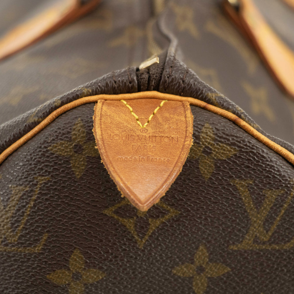 Louis Vuitton Monogram Canvas Brown Speedy 40 Tote Bag #4660