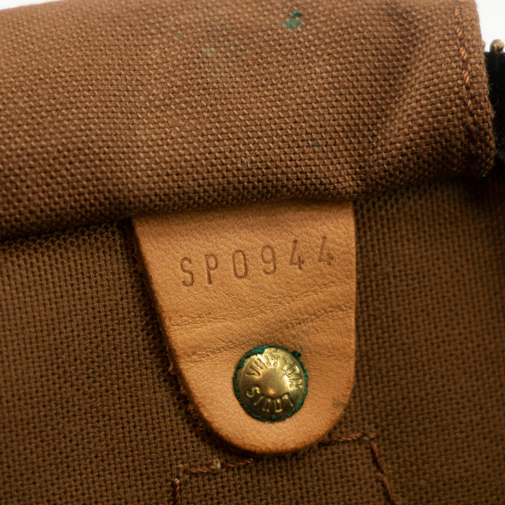 Louis Vuitton Monogram Canvas Brown Speedy 40 Tote Bag #4660