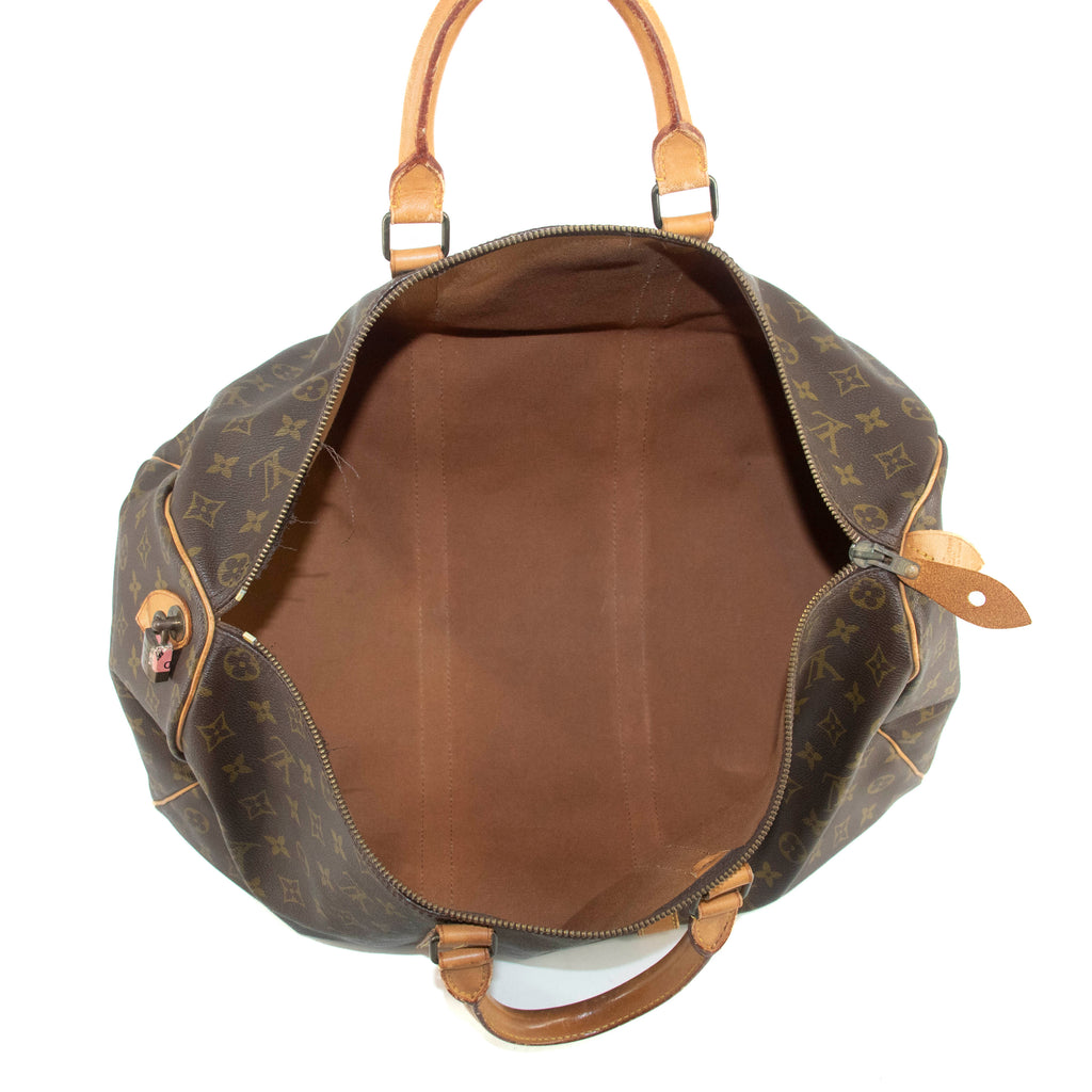 Louis Vuitton Monogram Canvas Brown Keepall 50 Boston Bag #4680
