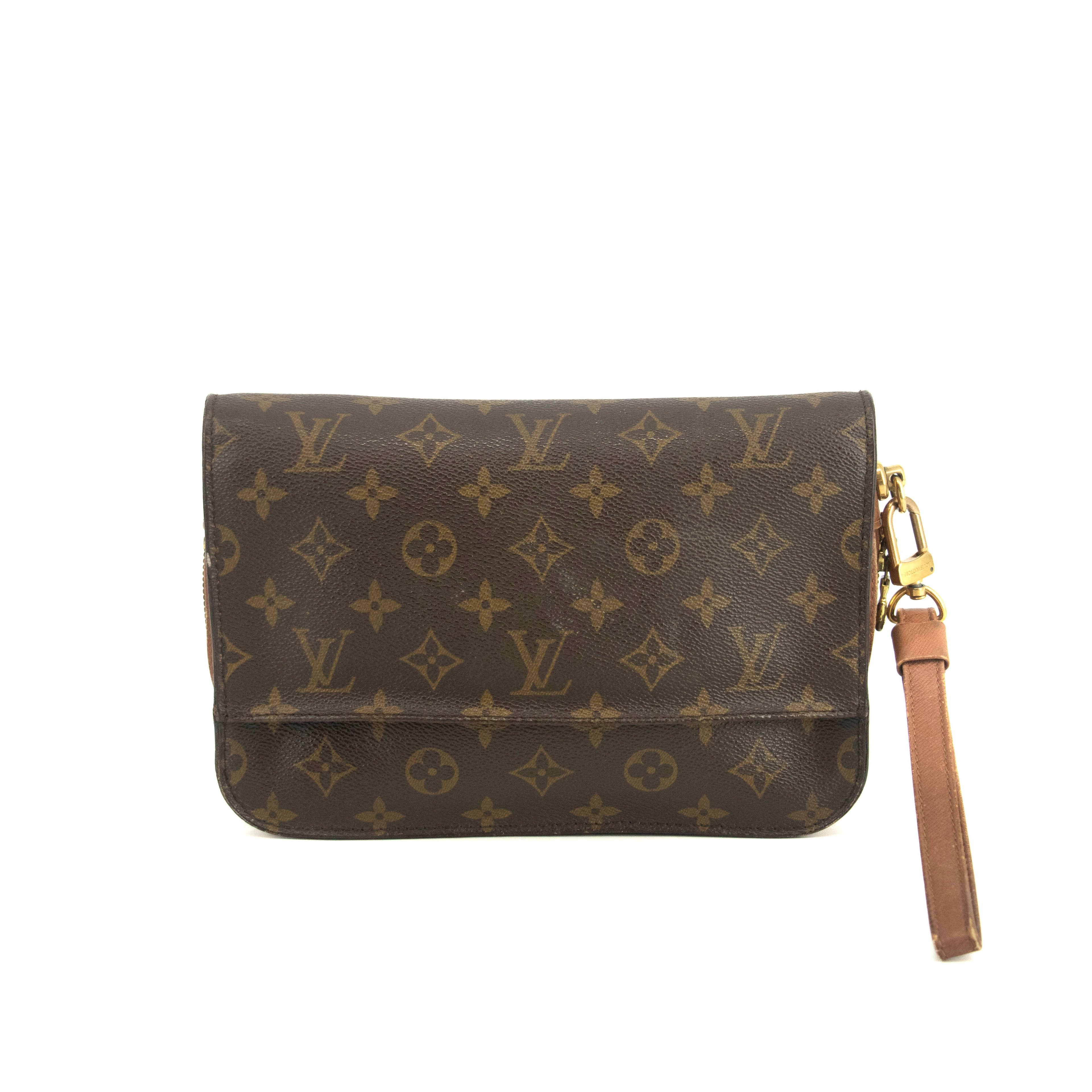 Louis Vuitton Monogram Canvas Brown Orsay Clutch Bag #4691