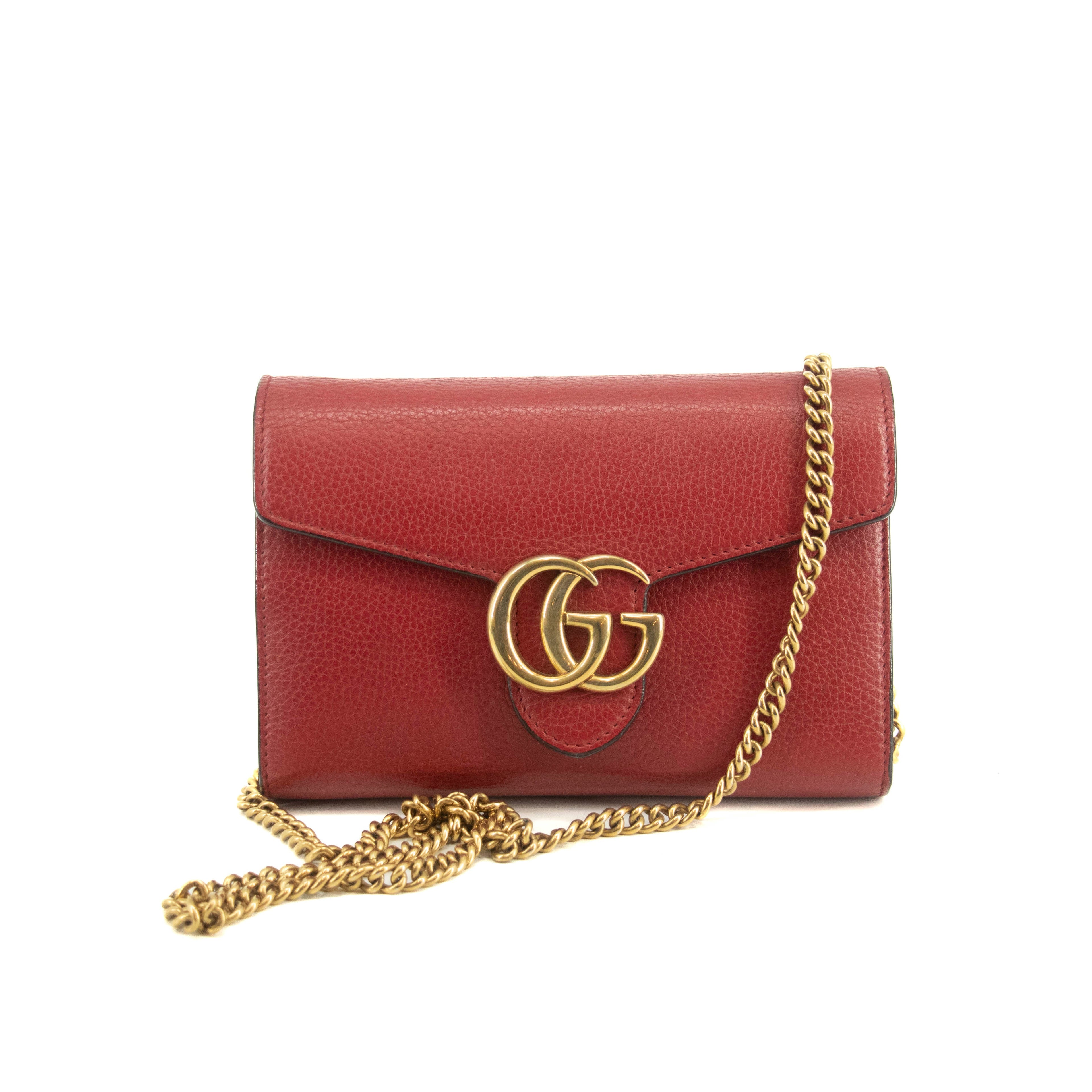 Gucci GG Marmont Wallet on a Chain Shoulder Bag #4737