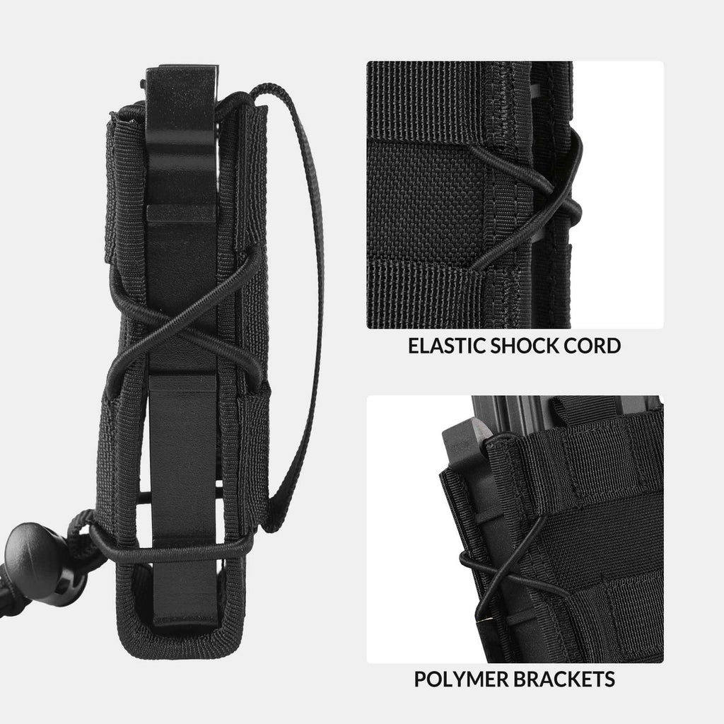 Votagoo Molle Mag Pouch 9mm/.40 Caliber Single/Dual Stack Adjustable Mag Pouch