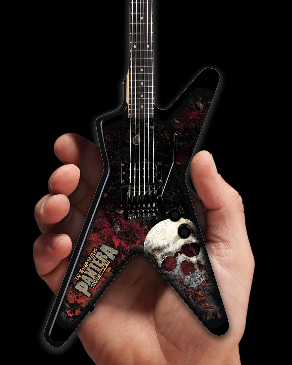 Dean Dimebag Pantera Far Beyond Bootleg Graphic ML Miniature Guitar Model - ARTIST PROOF EDITION