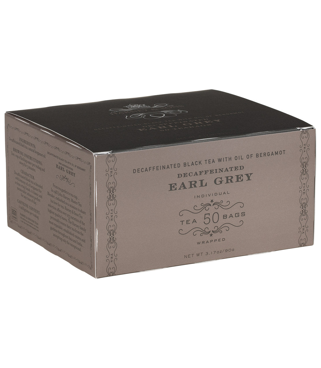 Decaf Earl Grey, Box of 50 Wrapped Teabags