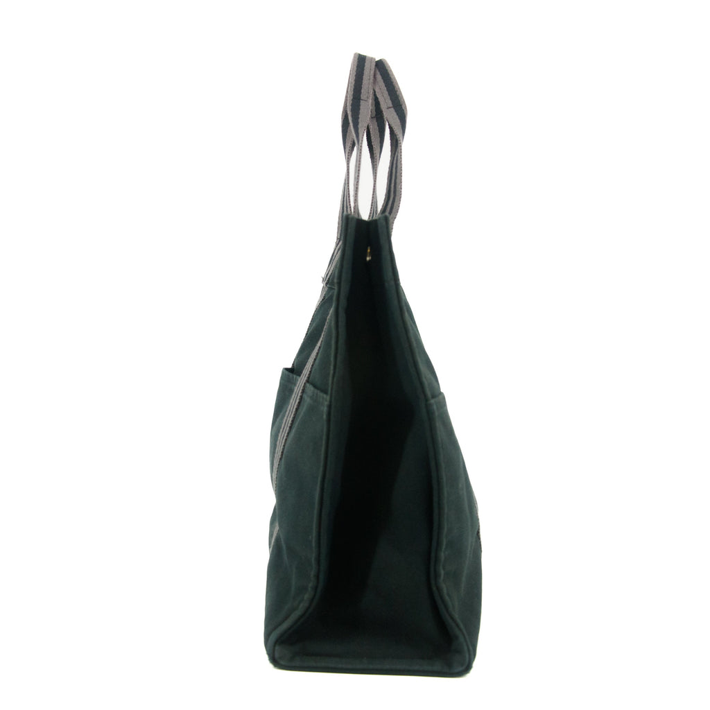 Hermes Fourre Toout Canvas Black Tote #5236